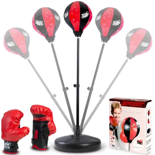 „Ricokids 772800“ bokso kamuoliukas ant stovo - nuotrauka 1