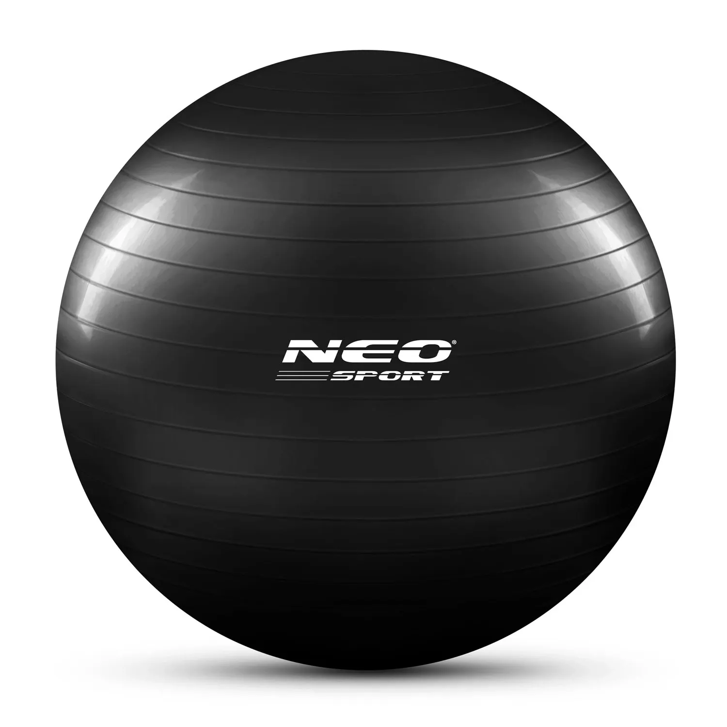 Mankštos kamuolys 75 cm NS-952 juodas - nuotrauka 1