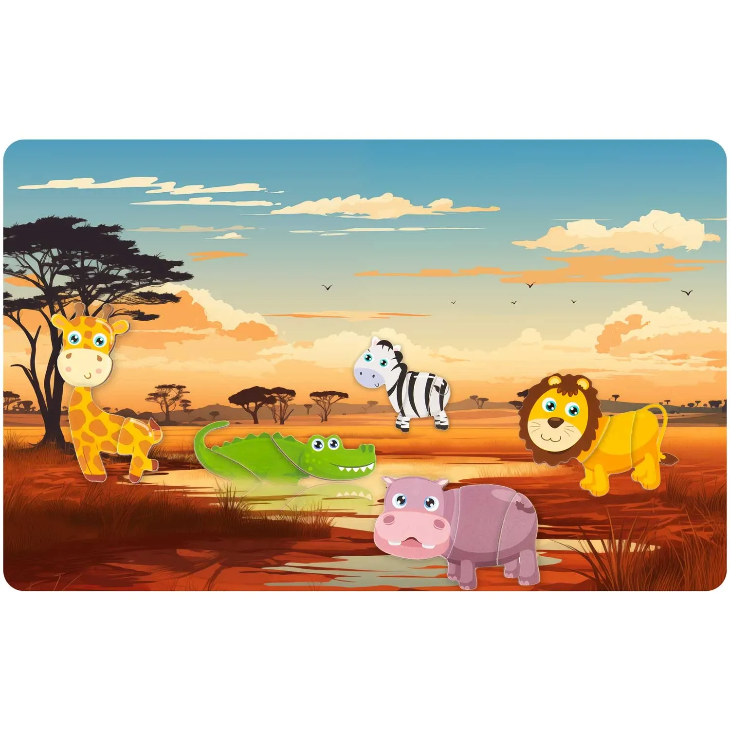 Magnetinė dėlionė „Gyvūnai“ RK-770 - nuotrauka 1