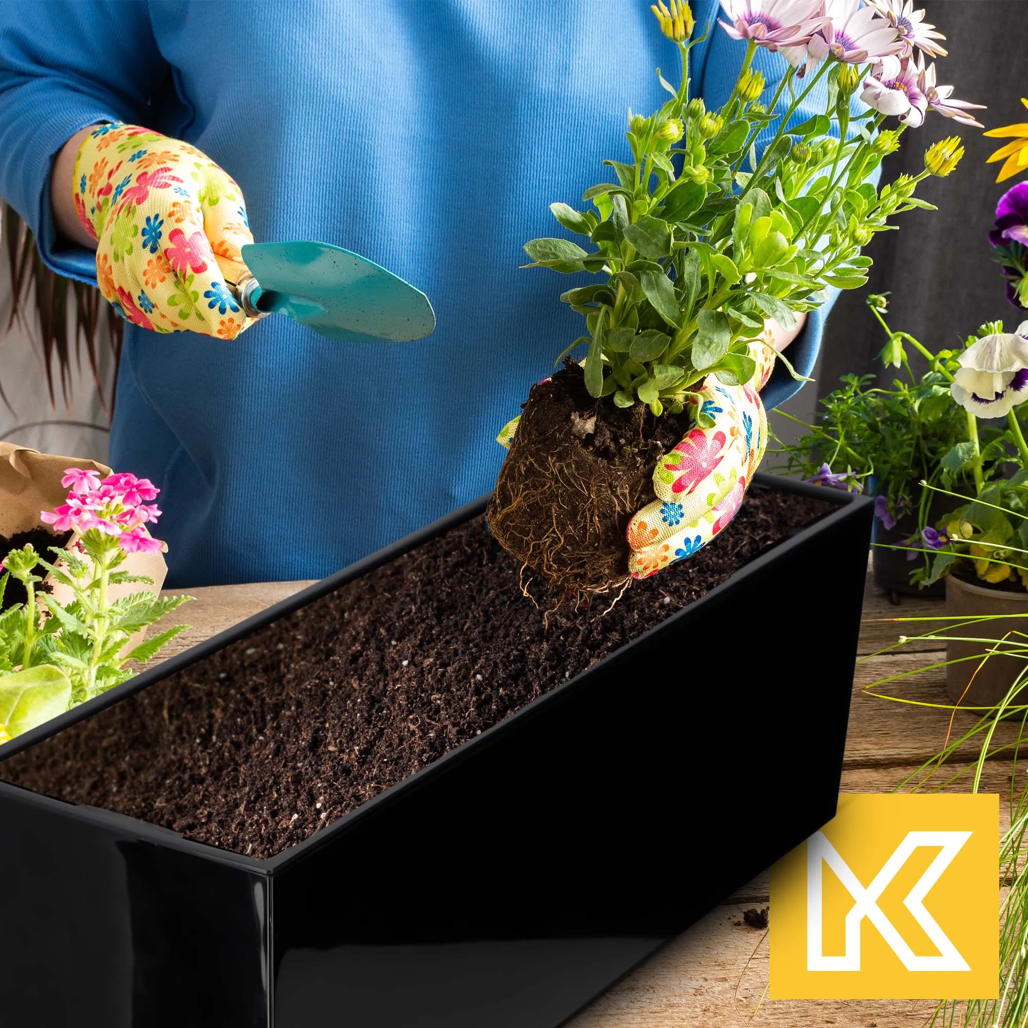 Fontana balkono dėžė su rankena