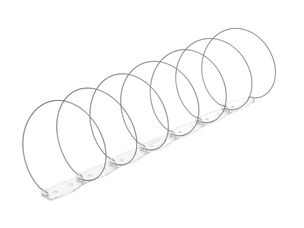 Nerūdijančio plieno spiralė paukščiams 33 cm, 9 vnt.