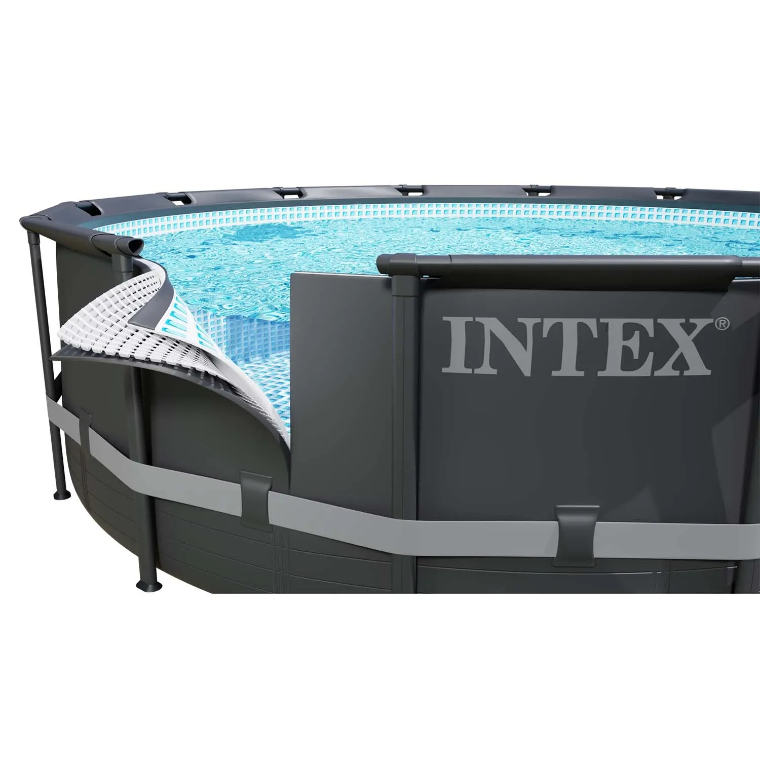 Karkasinis sodo baseinas 610x122cm 20in1 INTEX 26334 + NEMOKAMAS paspirtukas - nuotrauka 1