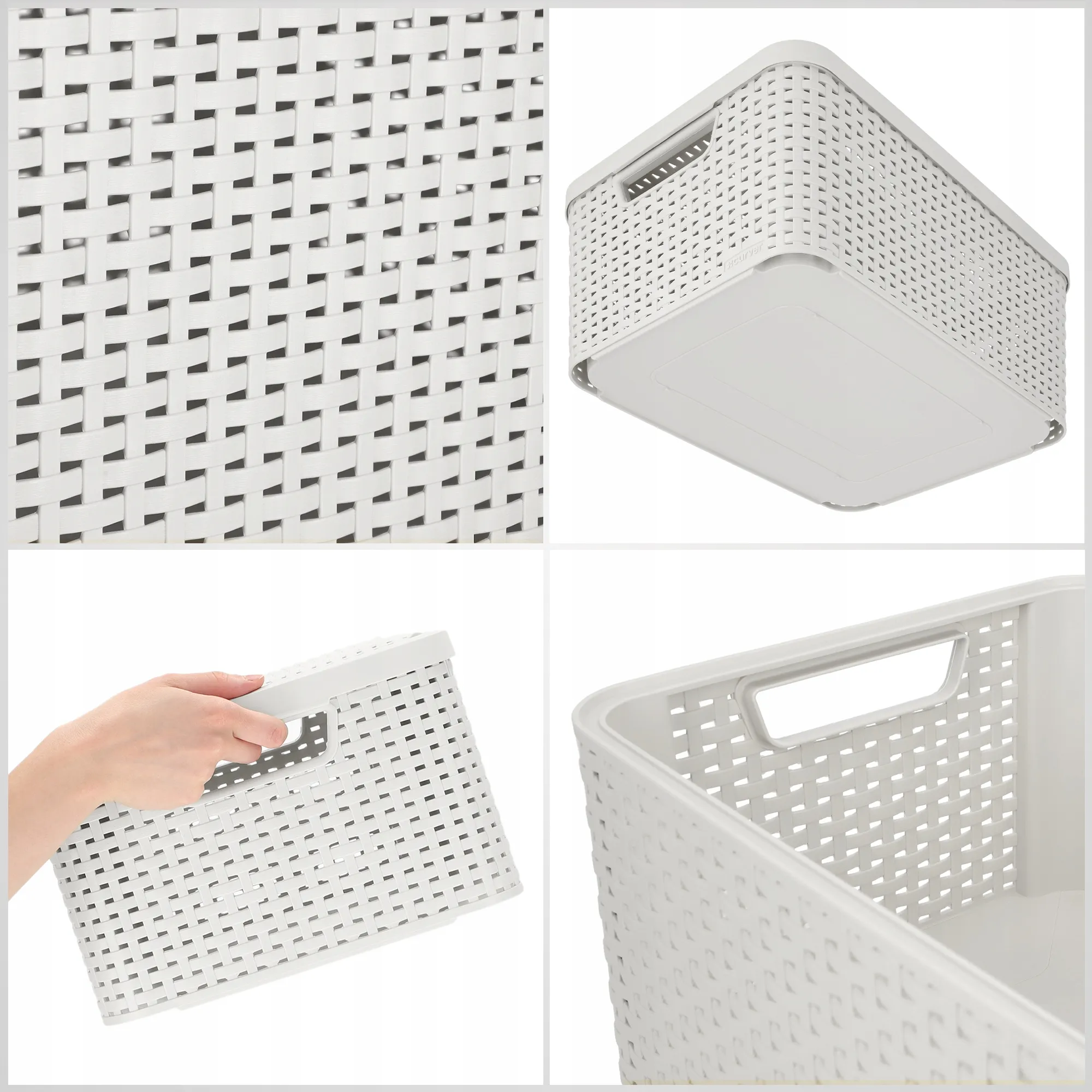 „Curver Style“ 18 l šviesiai pilkas laikymo konteineris su dangčiu