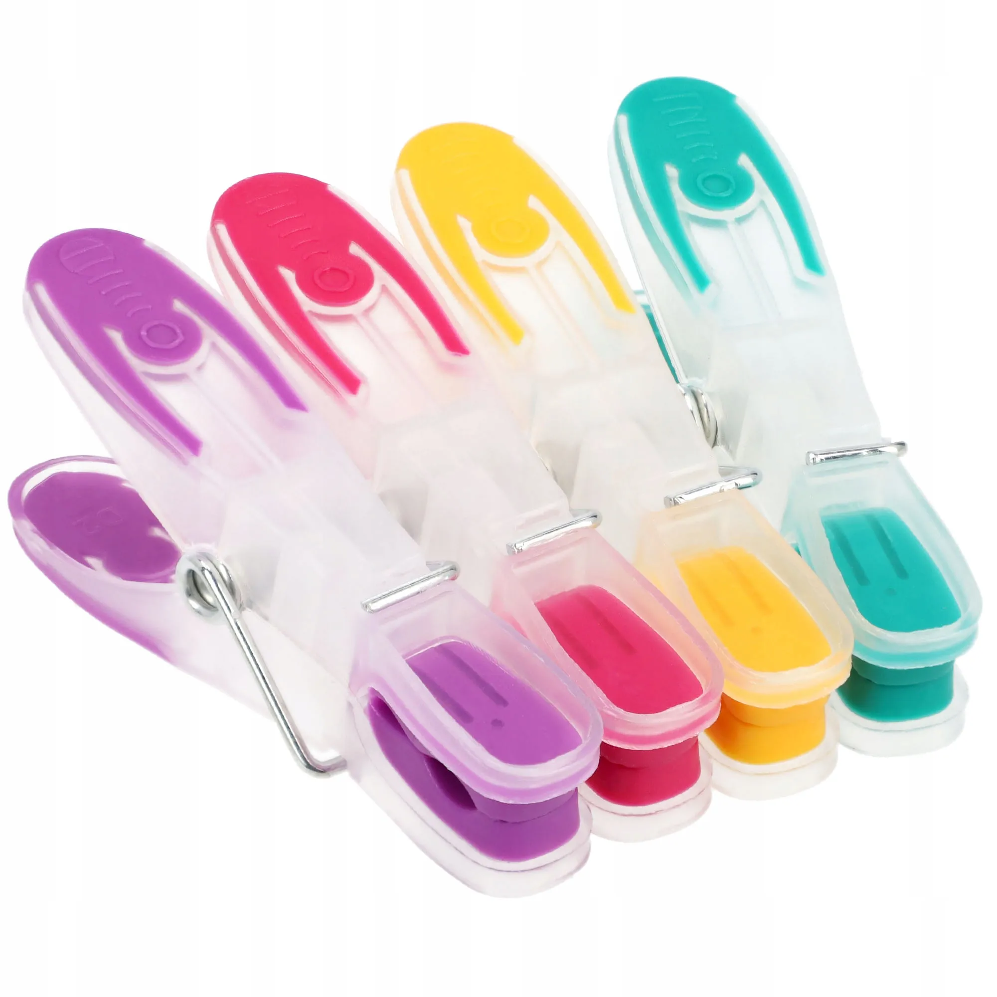 „Ravi Perfect“ plastikiniai skalbinių segtukai, 4 spalvos, 12 vnt.