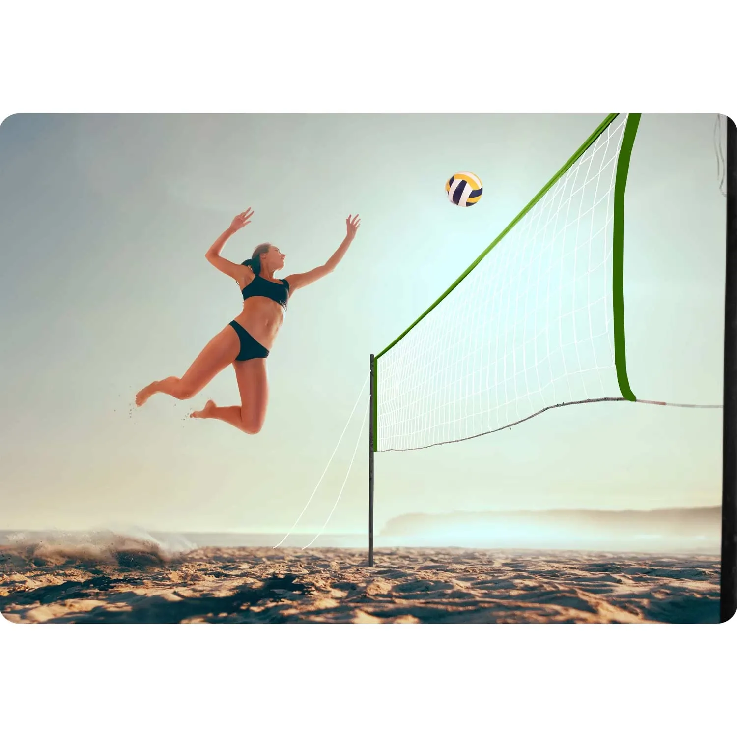 Tinklinio ir badmintono tinklas ir rėmas 570 cm - nuotrauka 1