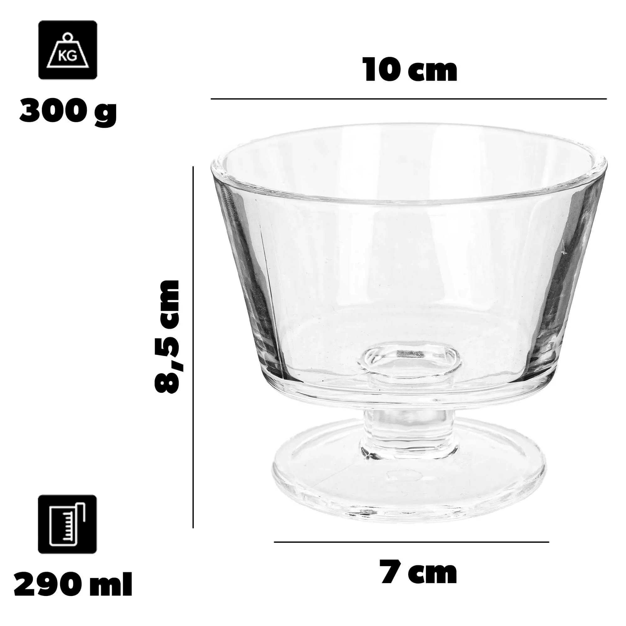 Pisa ledų ir deserto puodelis 280 ml