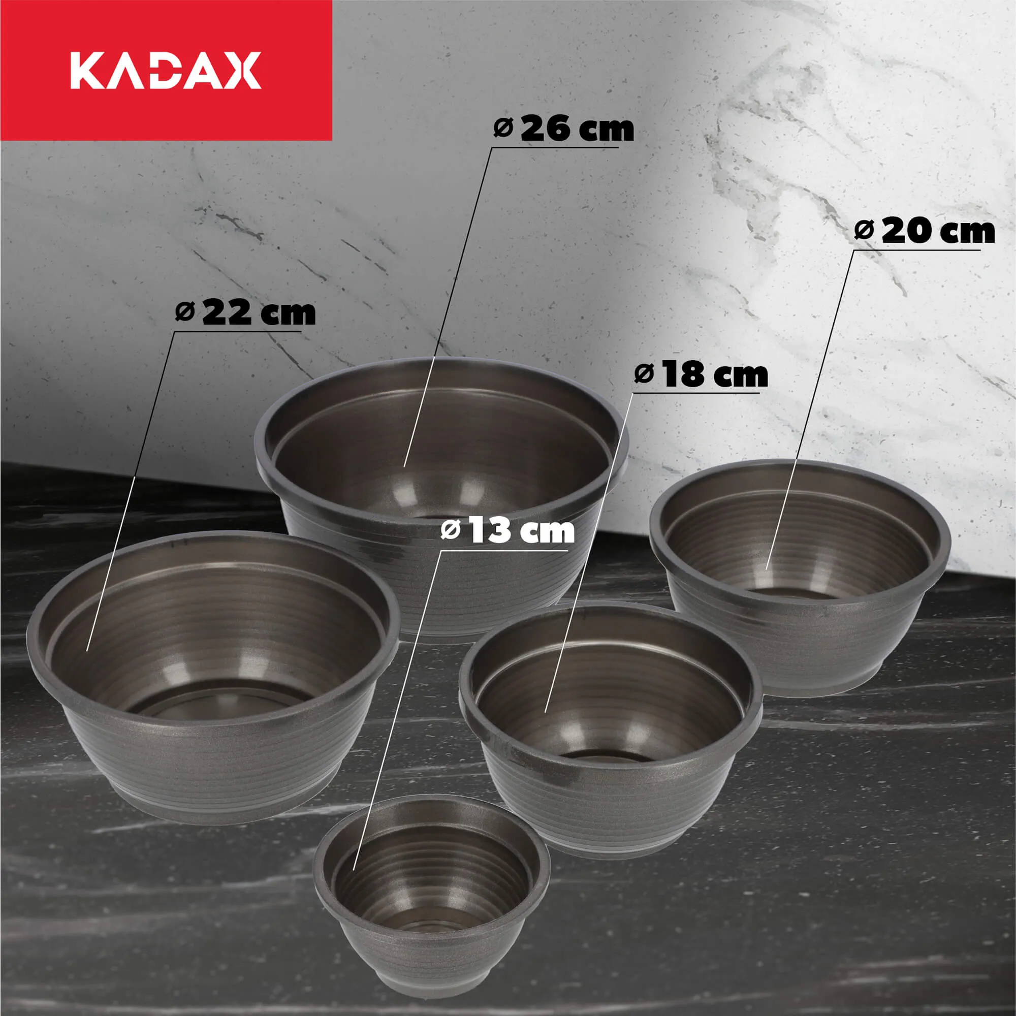 Verna kapinių gėlių dubuo 18 x 9 cm