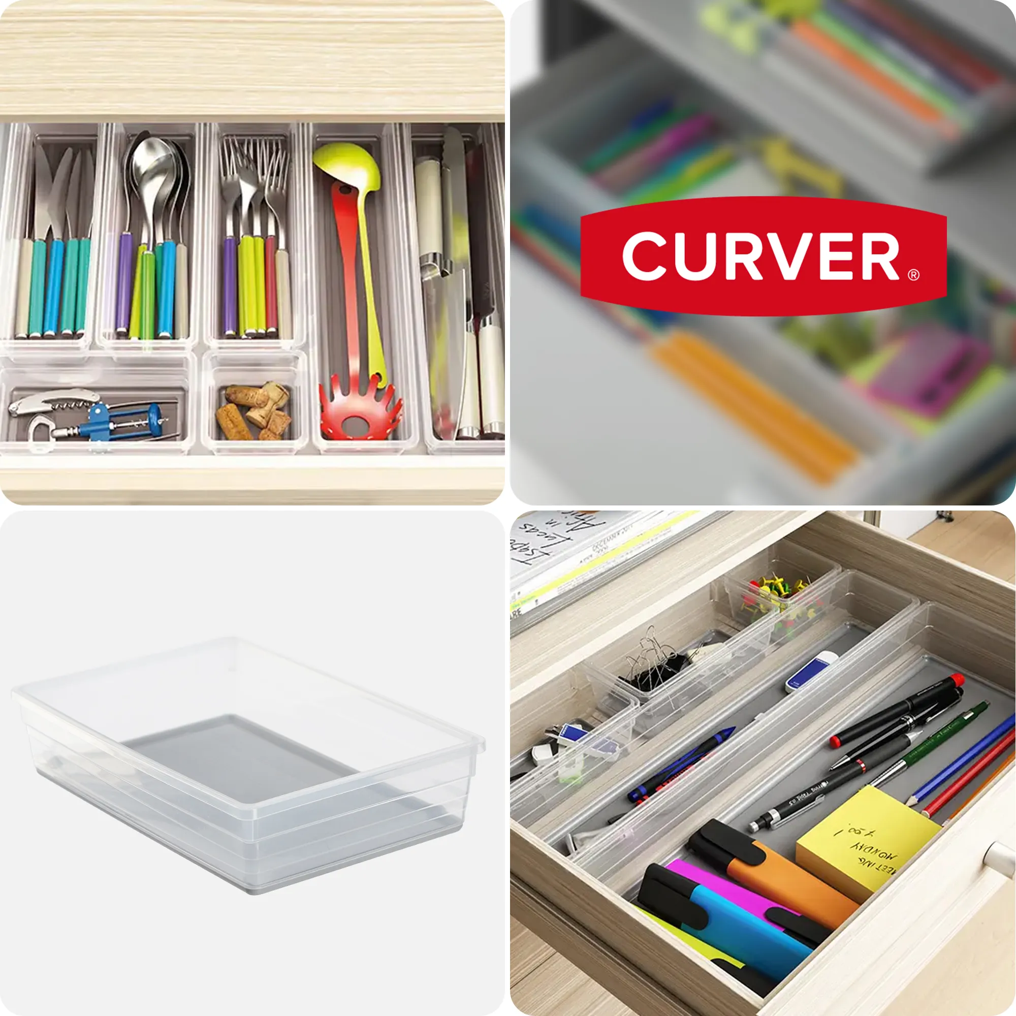 Curver Sistemo stalčių organizatorius 22,5 x 15 cm