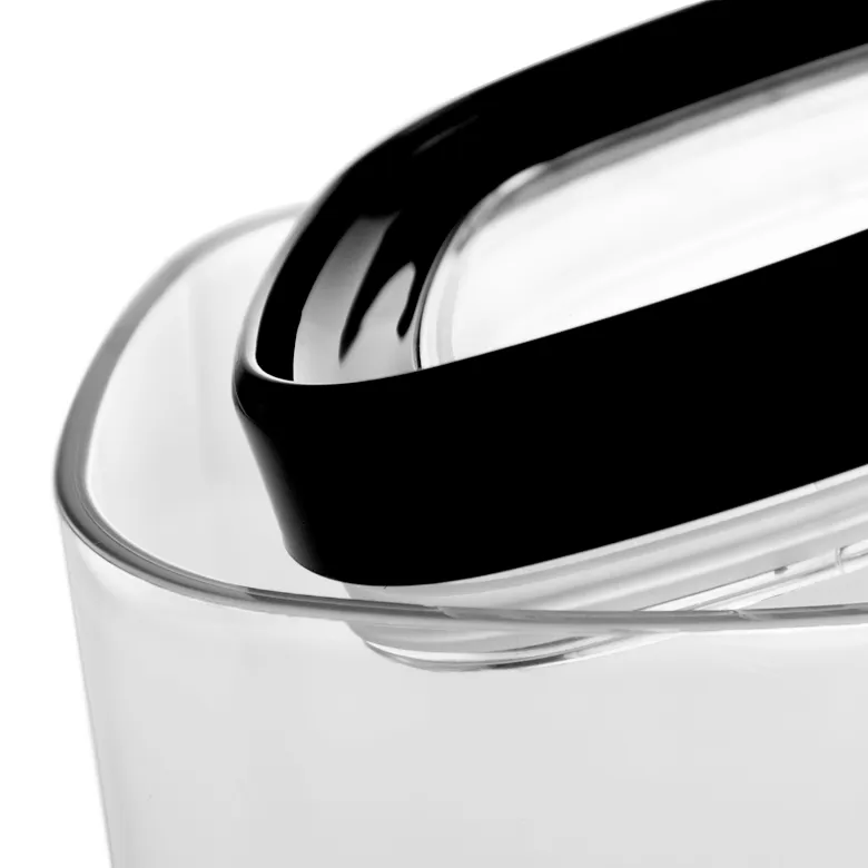 Duna 1,8 l kvadratinis indas, juodas