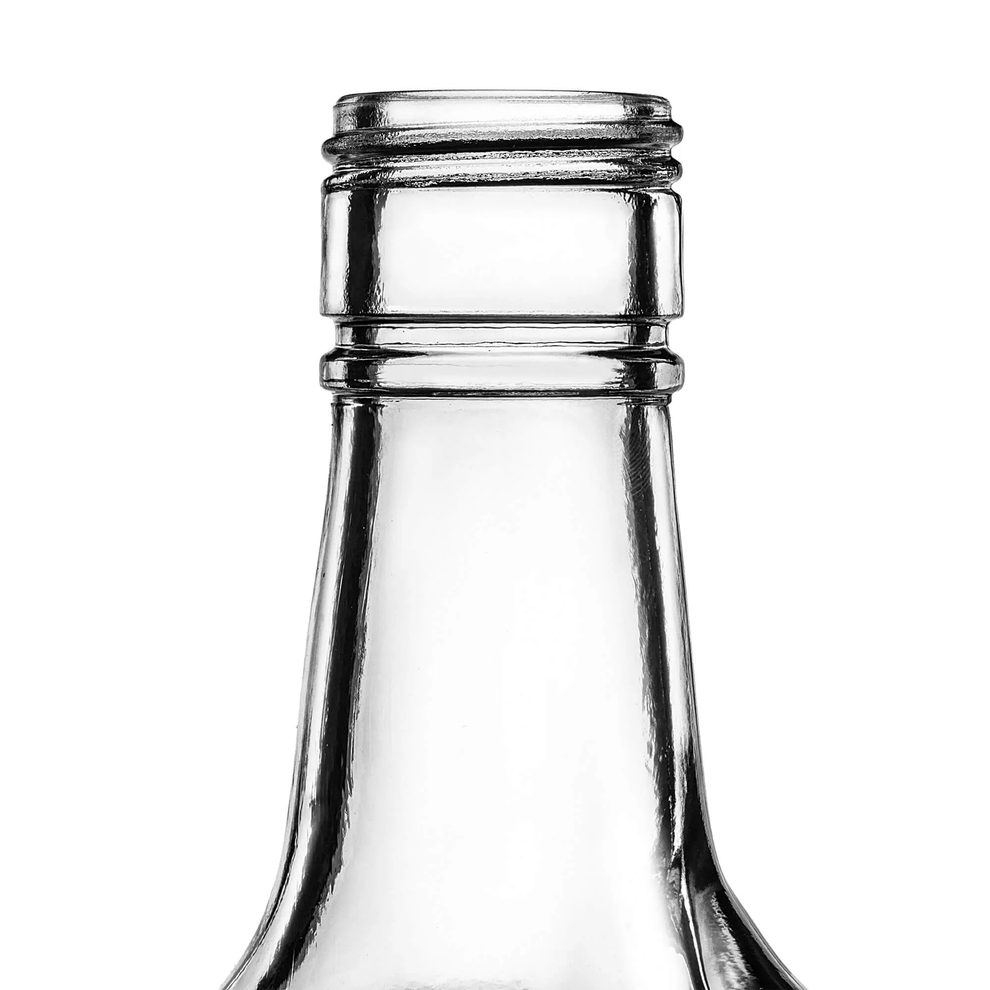 Boude stikliniai buteliai su rankena 1750 ml su žaliu dangteliu 5 vnt.