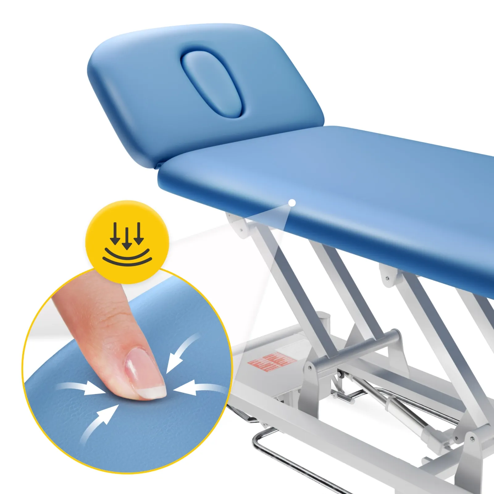 PURE mėlynas elektrinis masažo ir reabilitacijos stalas