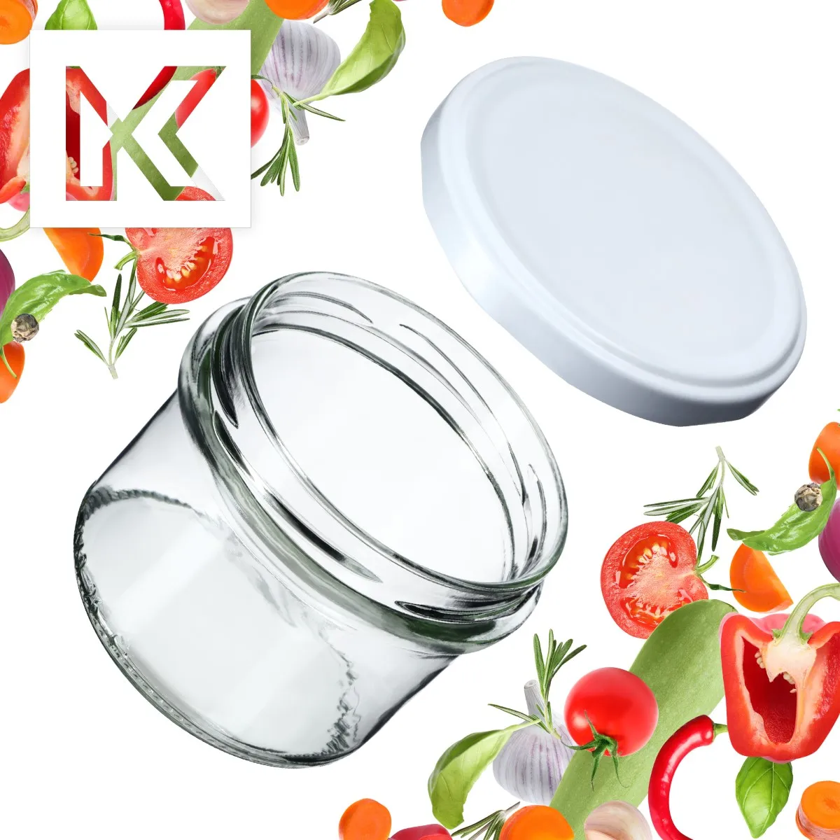 Tartu konservavimo stiklainiai 235 ml 10 vnt. 82 mm + balti dangteliai