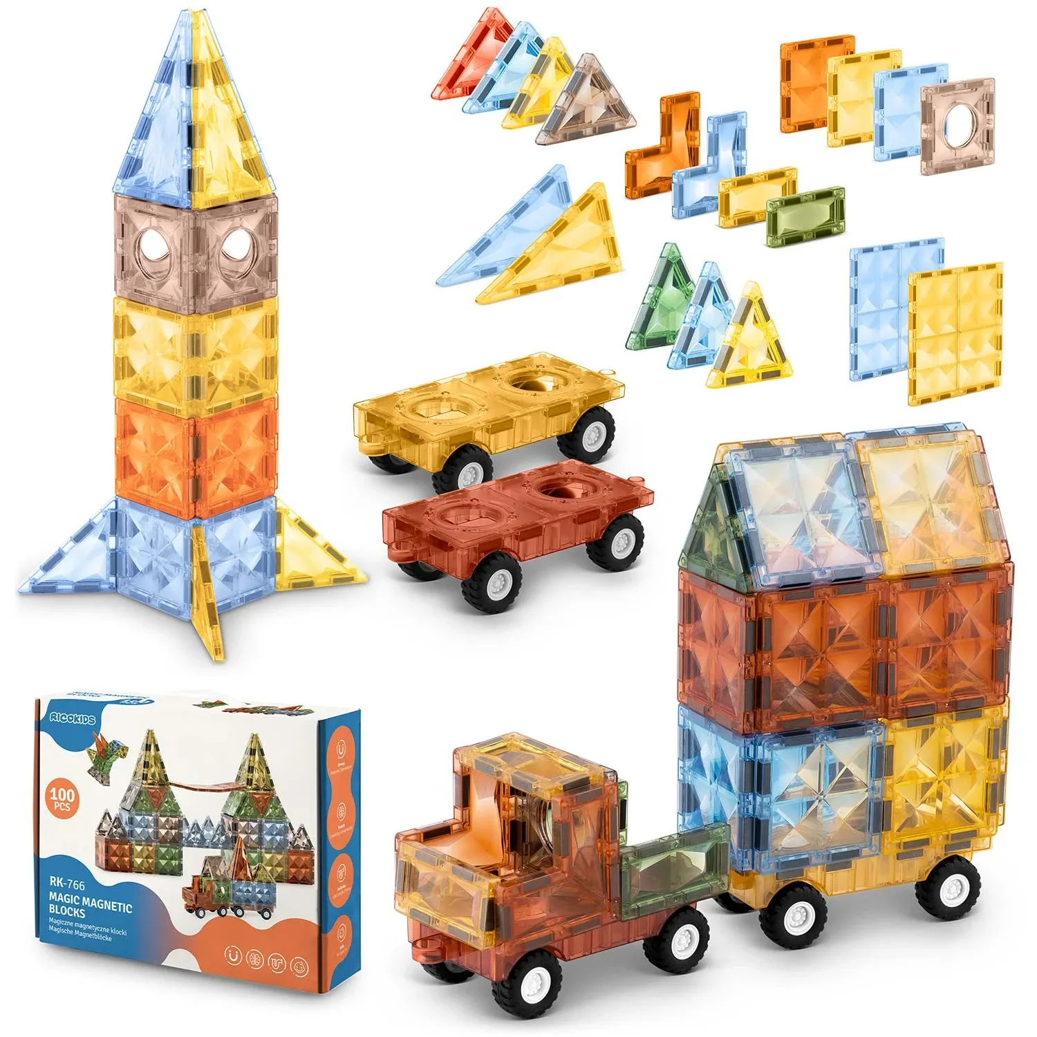 Ricokids RK-766 magnetiniai blokeliai - nuotrauka 1
