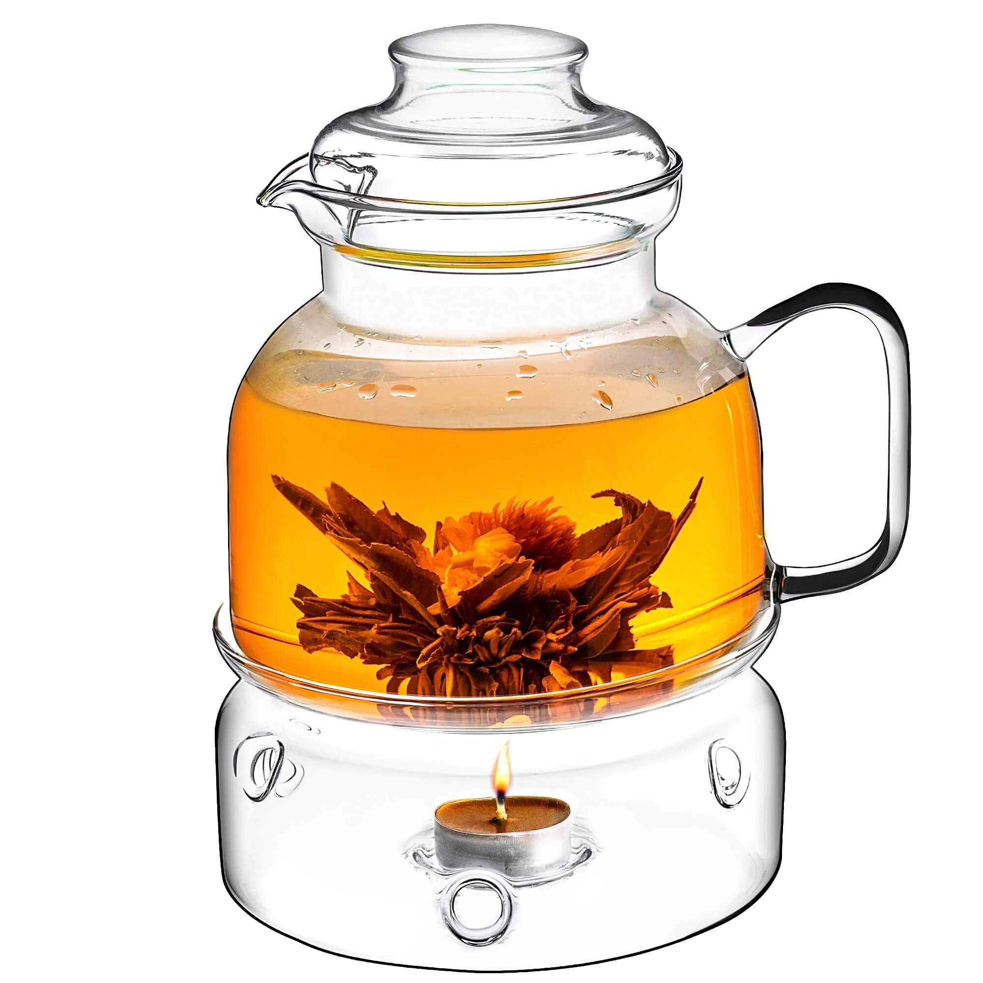 Risel 1,5 l karščiui atsparus ąsotis su šildytuvu