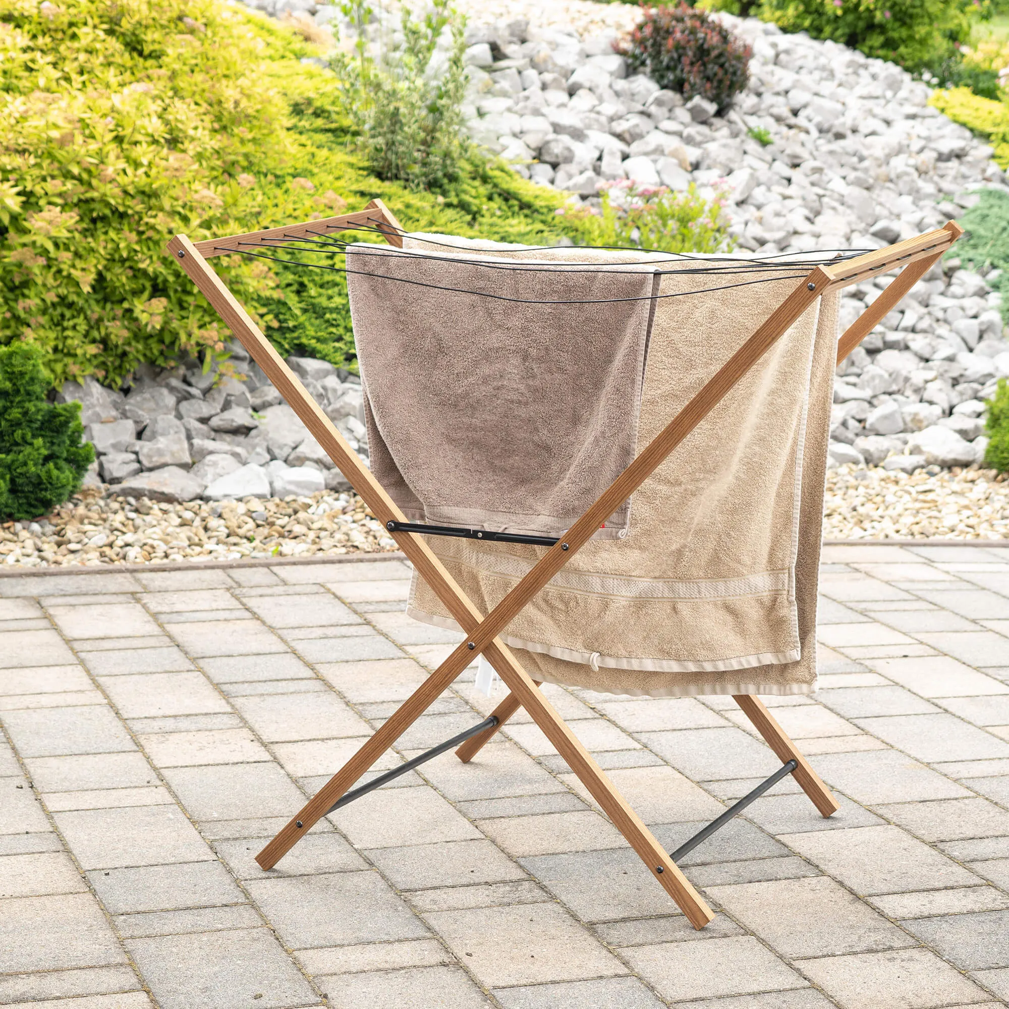 Ferrara medinė pastatoma drabužių džiovyklė 96 x 59 cm