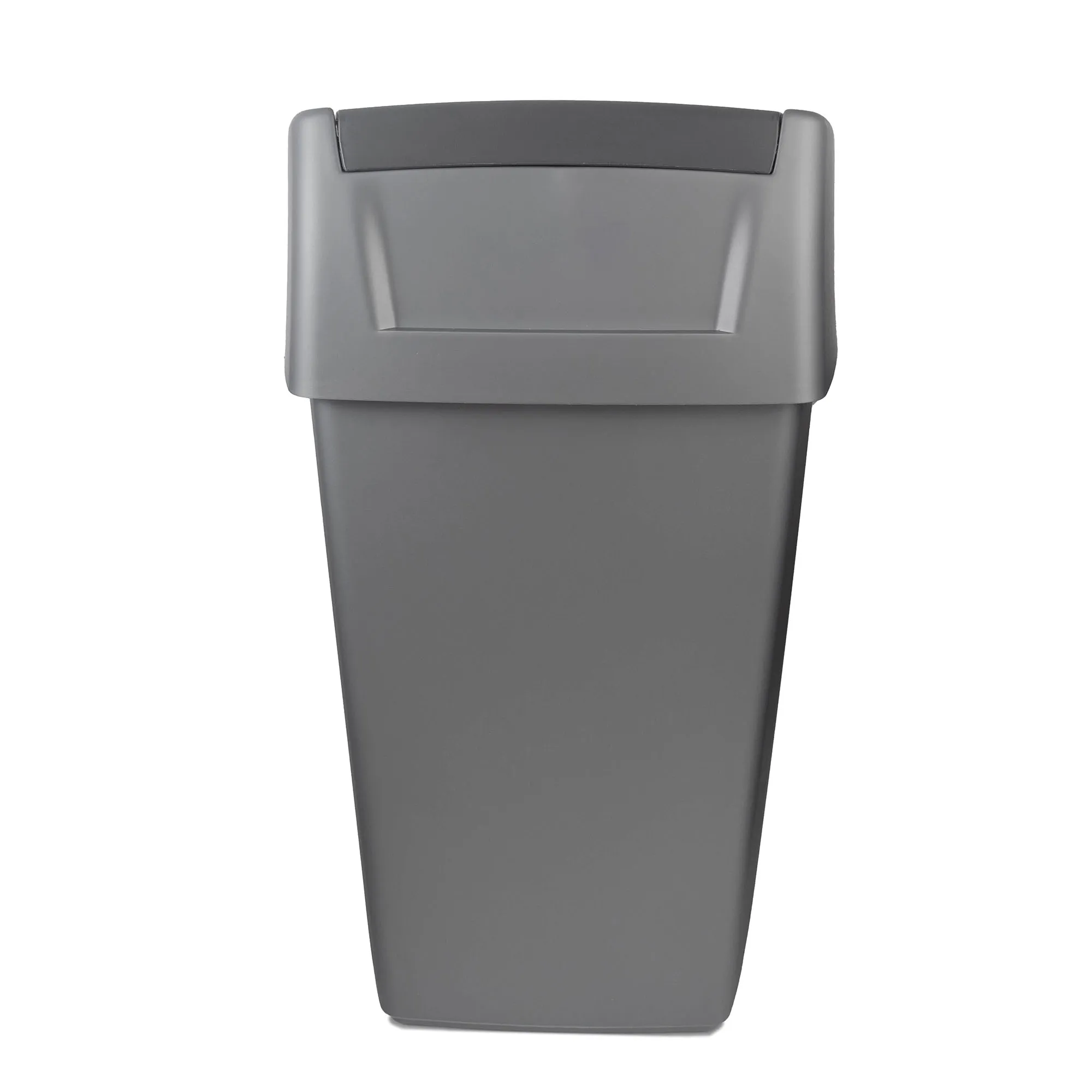 Curver šiukšliadėžė su atlenkiamu dangčiu, tamsiai pilka, 15 l