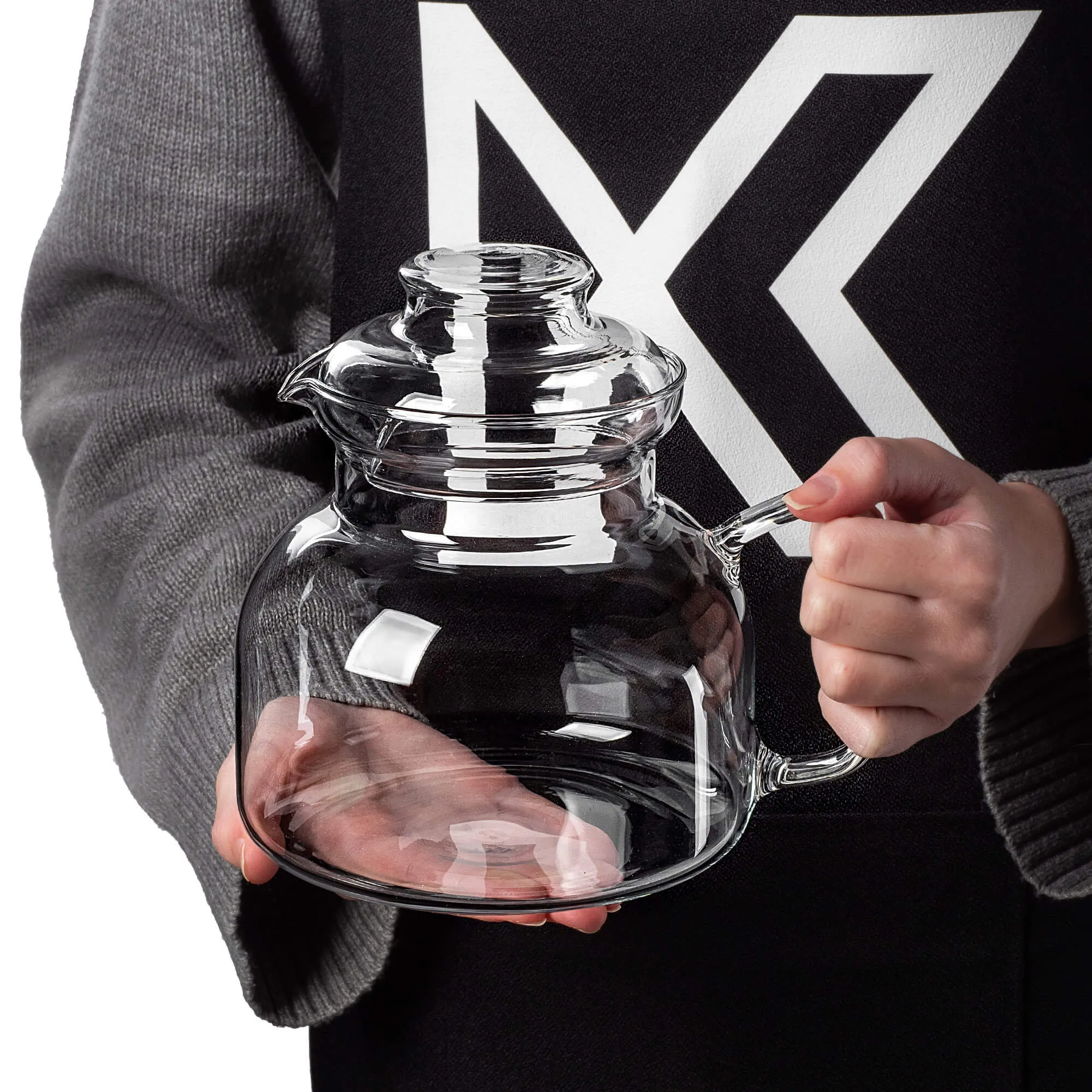 Risel 1,5 l karščiui atsparus ąsotis su šildytuvu