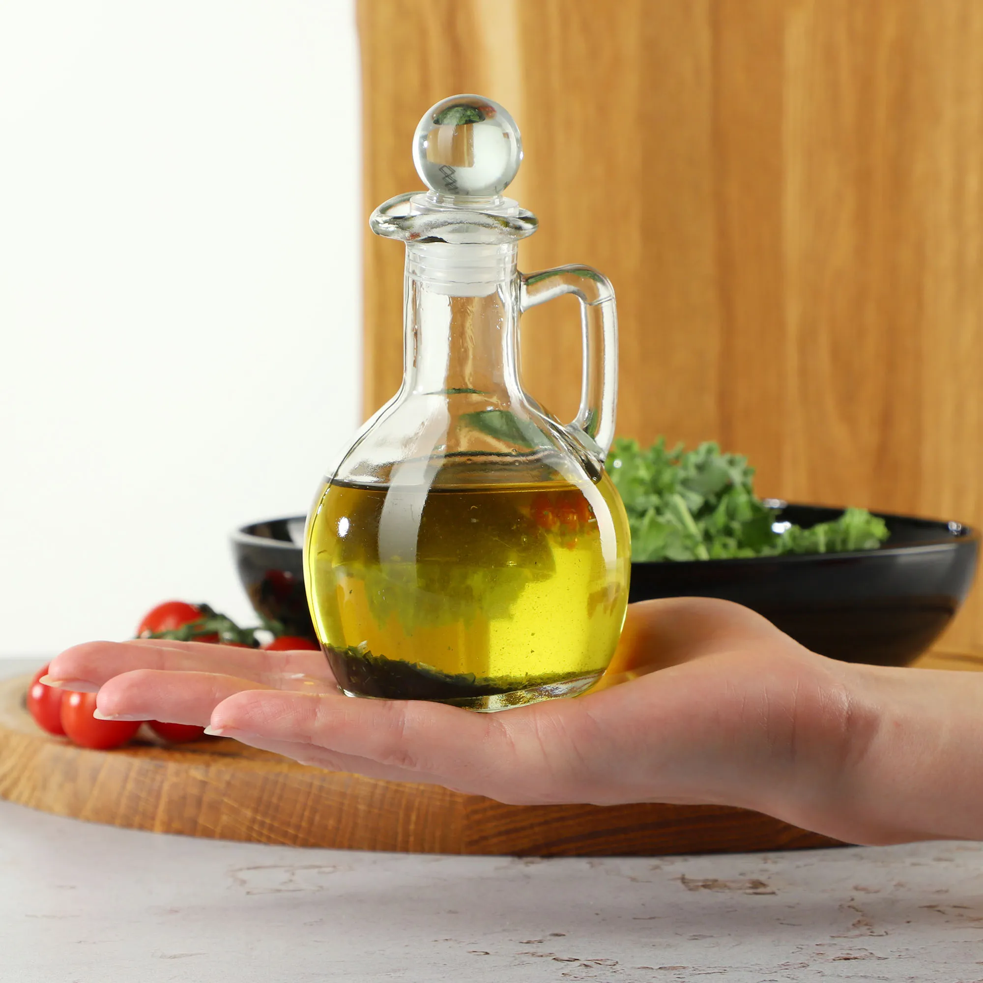 Renaro stiklinis butelis su rankena, 100 ml