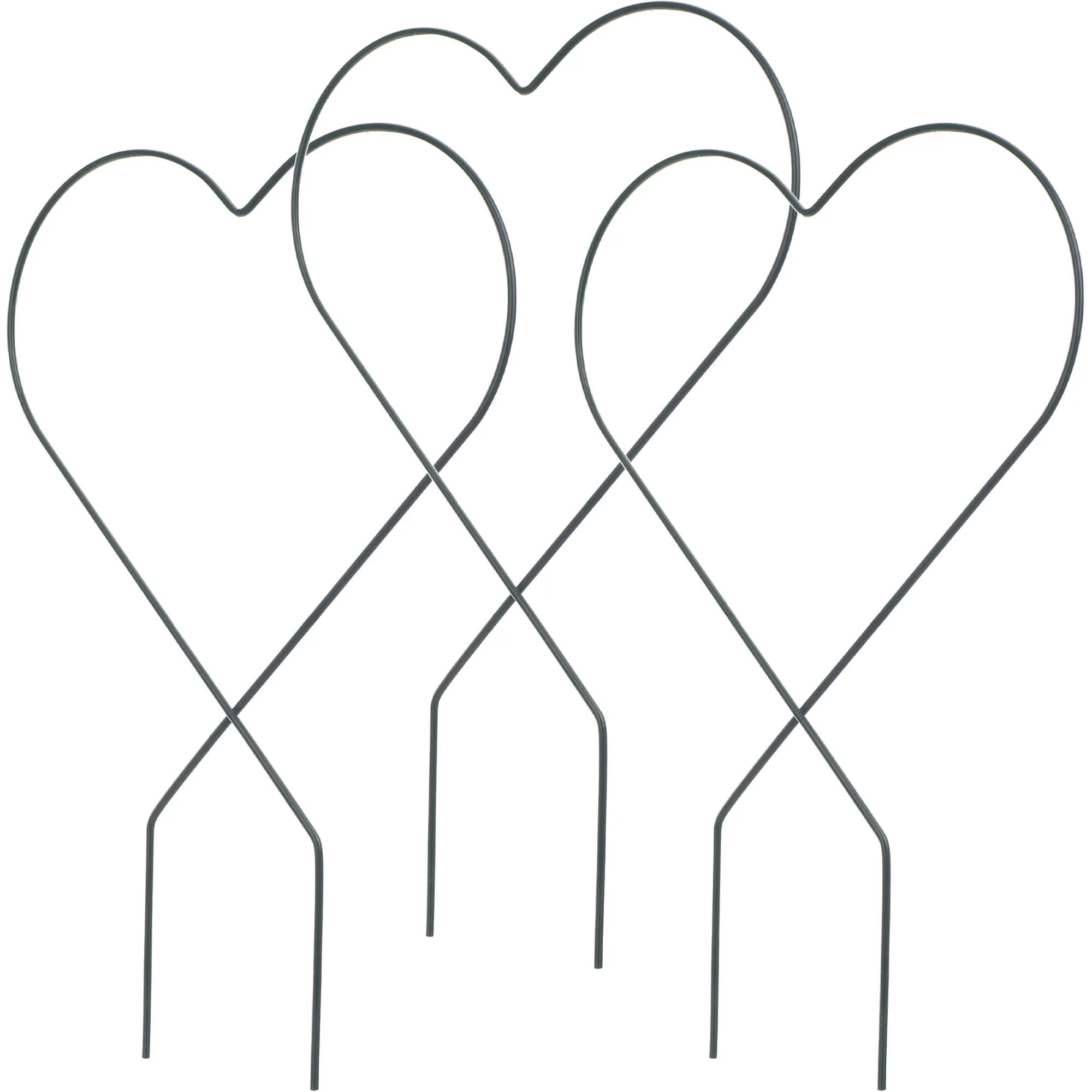 Fora širdies formos puodo laikikliai, 3 vnt.