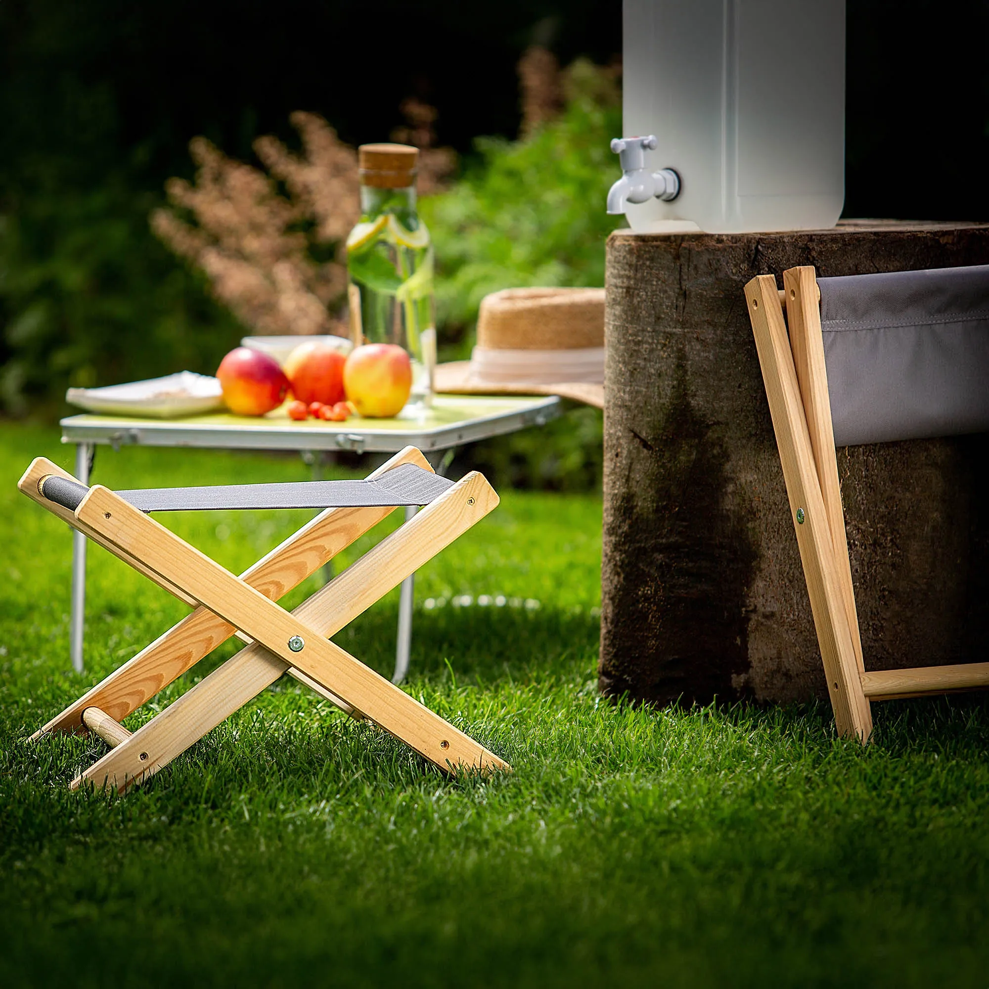 Nouro sulankstoma taburetė, pilka