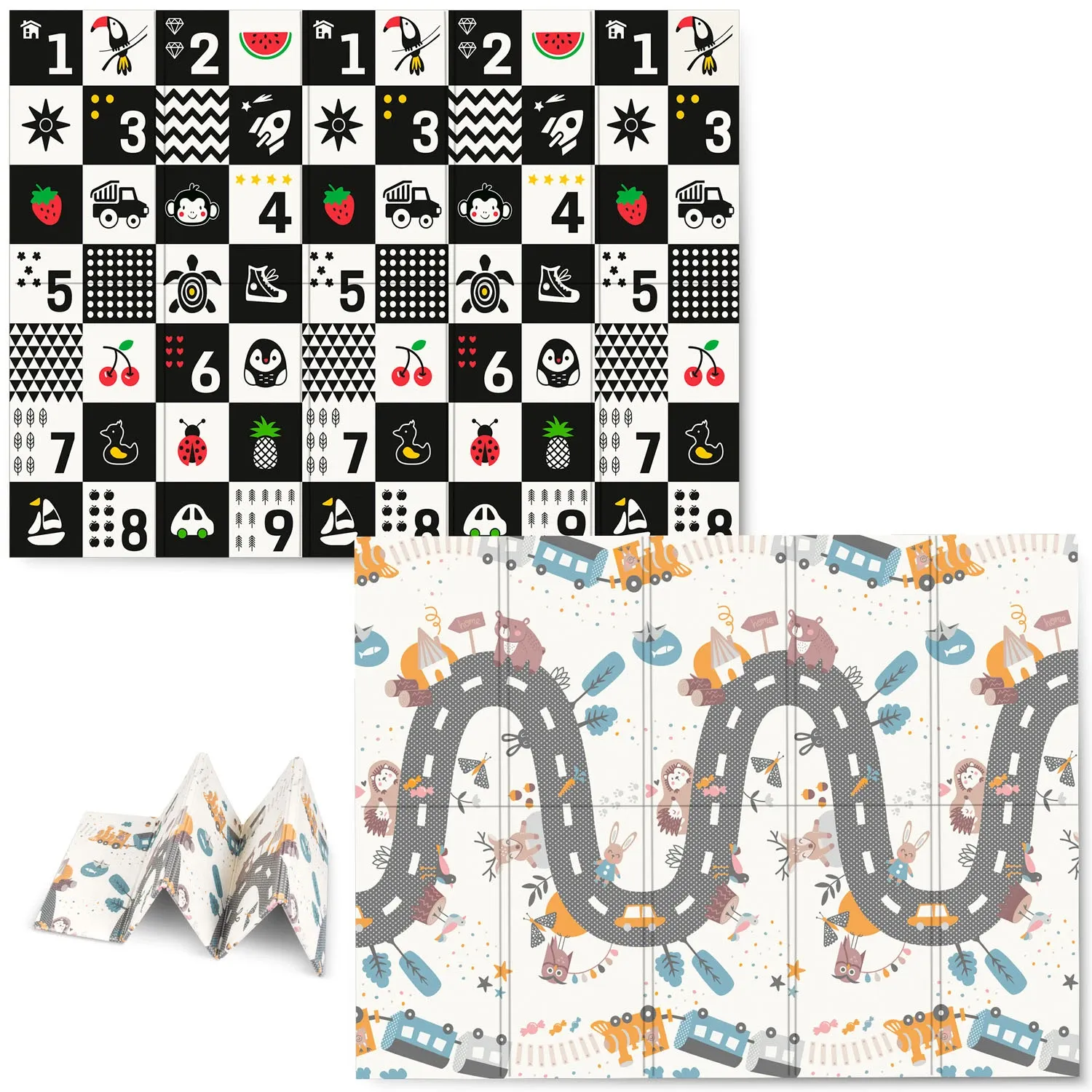 Sulankstomas edukacinis putplasčio kilimėlis 200 x 150 x 1 cm Nukido NK-341 - nuotrauka 1