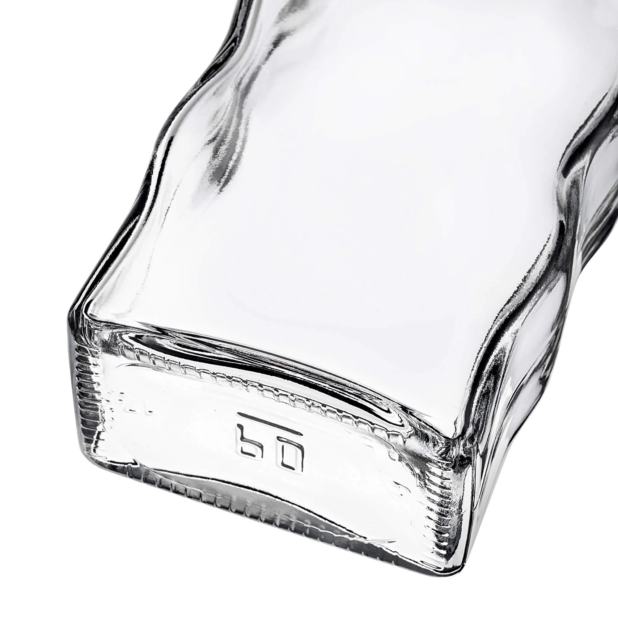 Fala stiklinis tinktūros buteliukas 500 ml su ilgu raudonu dangteliu 1 vnt.