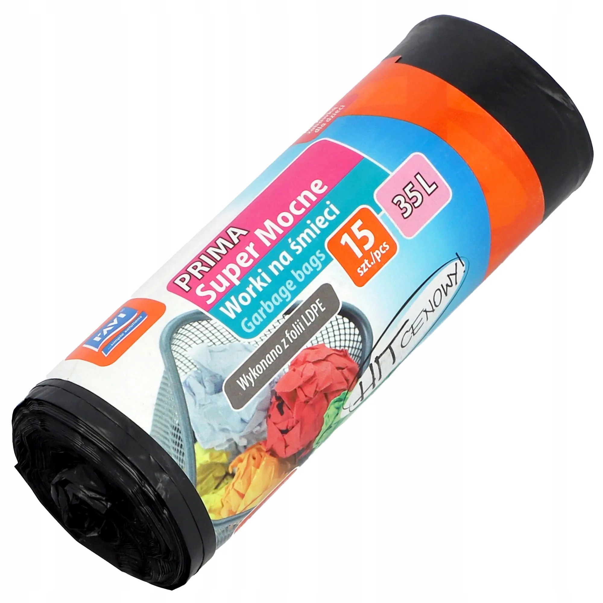 „Ravi Prima“ itin tvirti šiukšlių maišai, 35 l, 15 vnt.