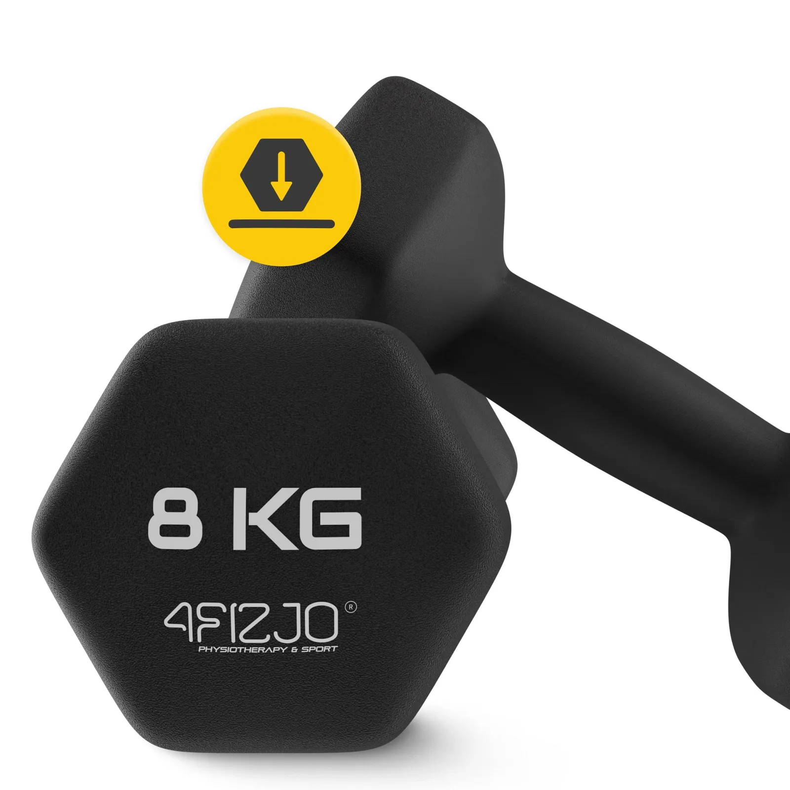 Ketaus hanteliai pratimams Classic 2 x 8 kg