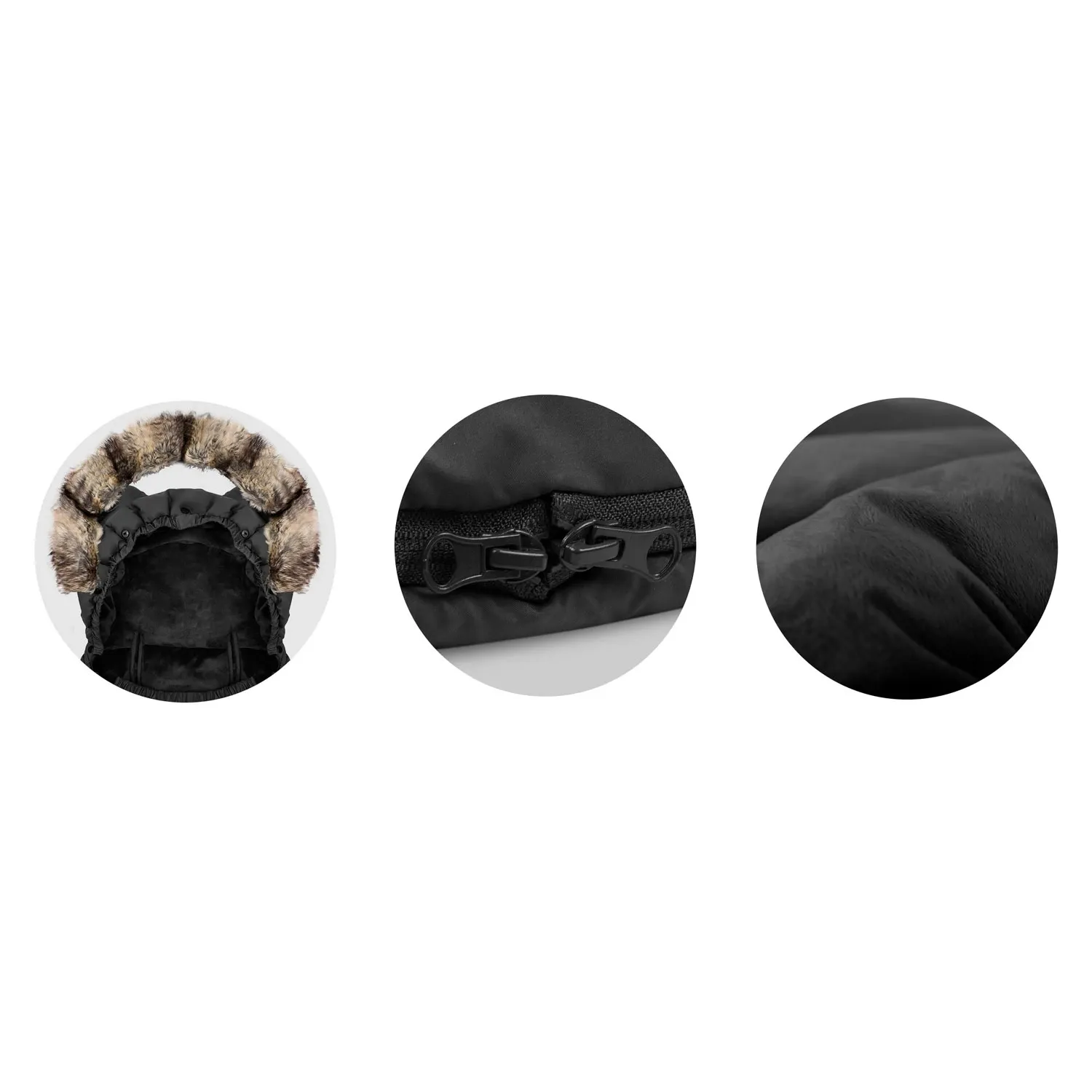 Elmi Ricokids vežimėlio/rogių miegmaišis – juodas - nuotrauka 1