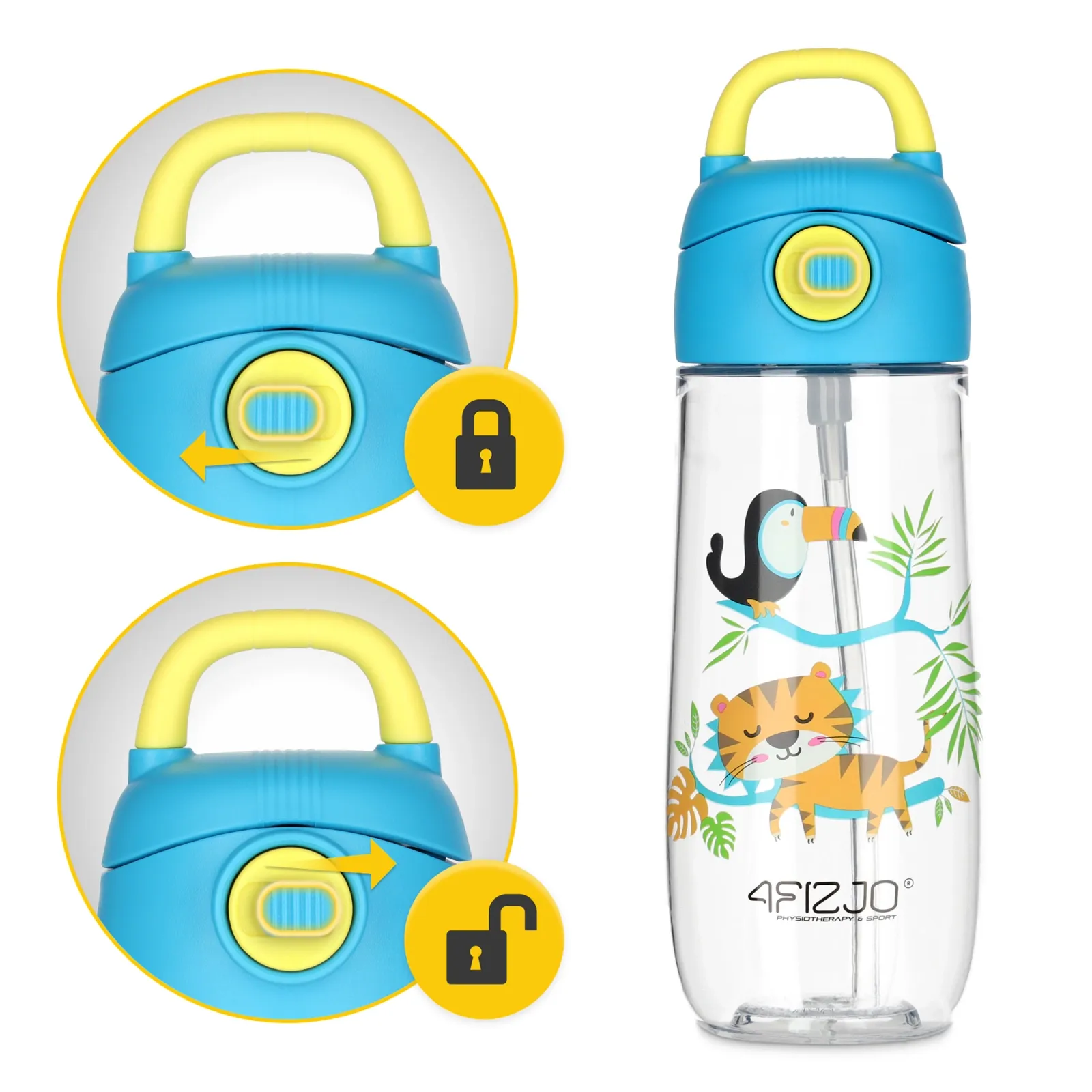 JUNGLE vaikiškas vandens buteliukas 550 ml
