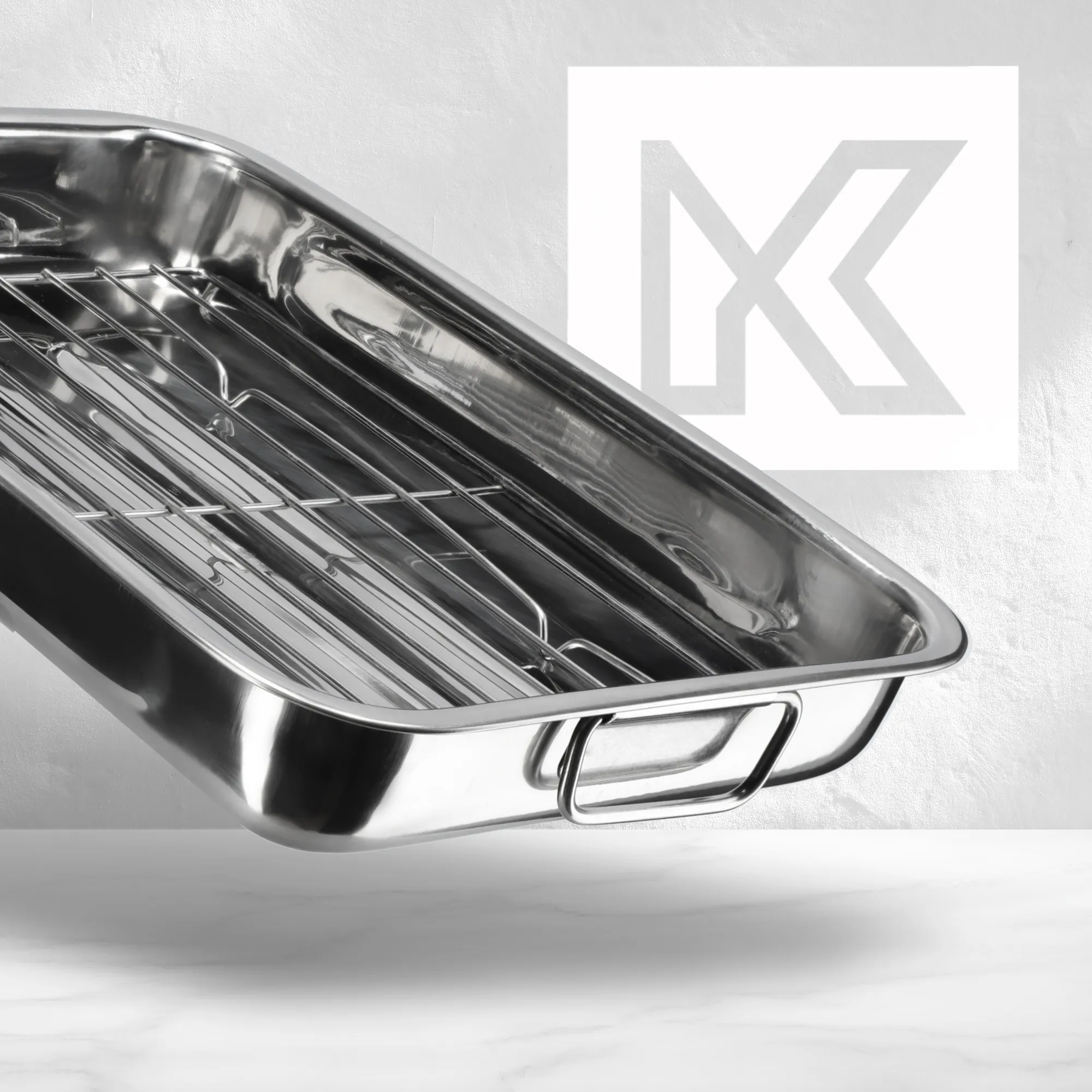 Kepimo skardos su grotelėmis 30 + 35 + 40 cm, sidabrinės