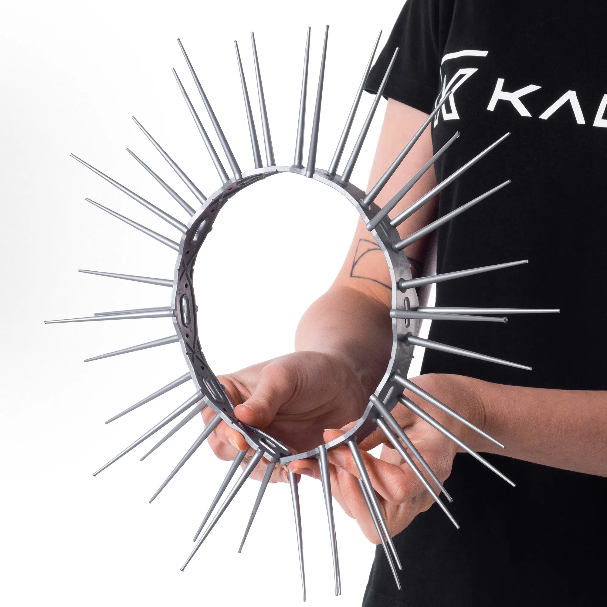 „Dierre“ paukščių atbaidymo spygliai, sidabriniai, 6 vnt.