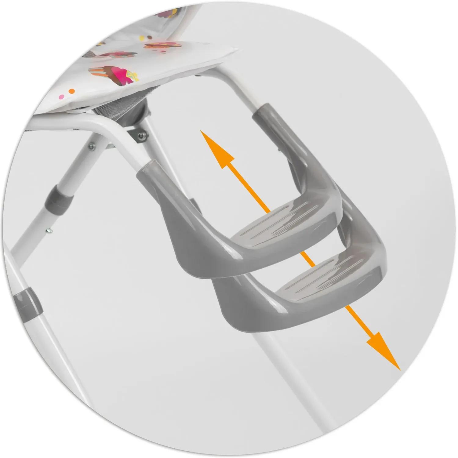 Ricokids FANDO vaikiška kėdutė su staliuku, keksiukai - nuotrauka 1