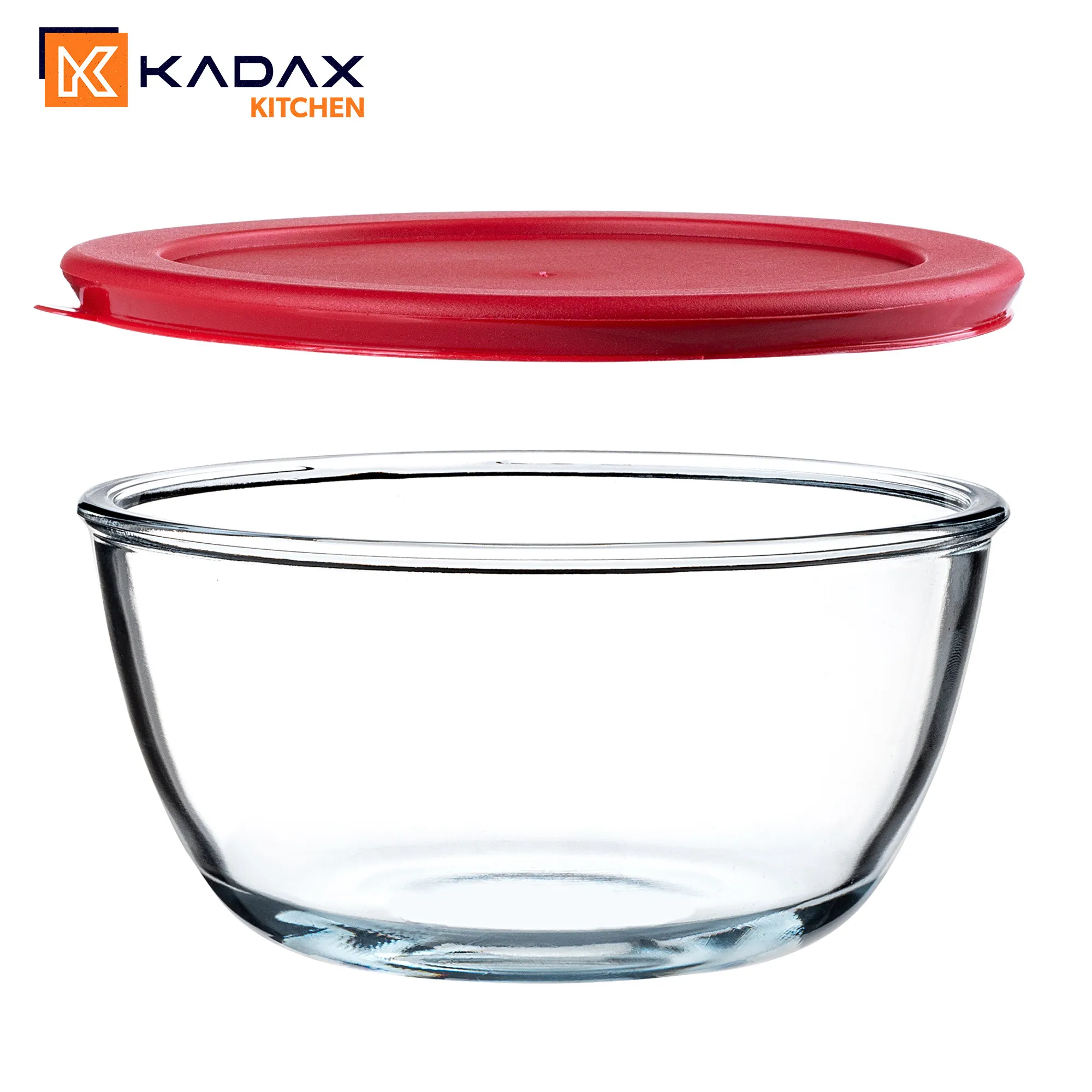 Dame stiklinių indų rinkinys su dangteliu 0,5 l, 1 l, 1,5 l, 2 l