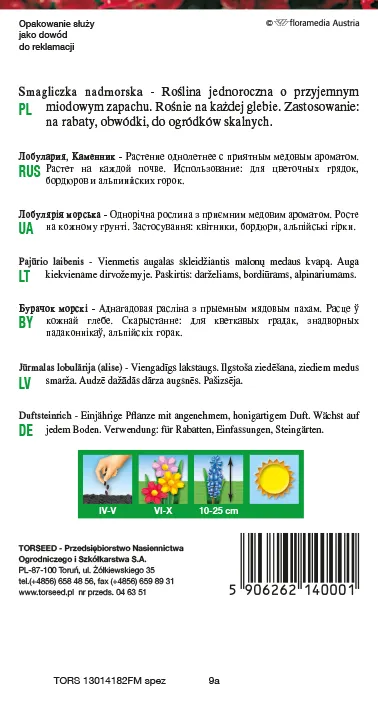 Jūrinė alisa – Lobularia maritima white 1g