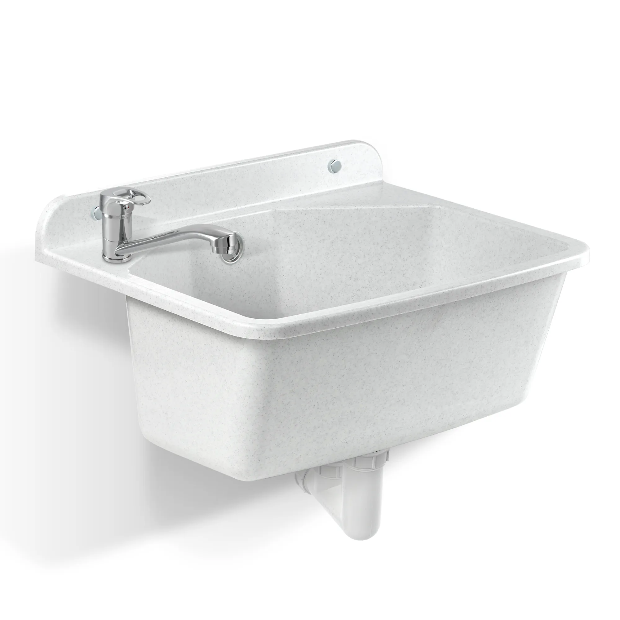 Gospo Ferro kriauklė su pasukamu maišytuvu, balta