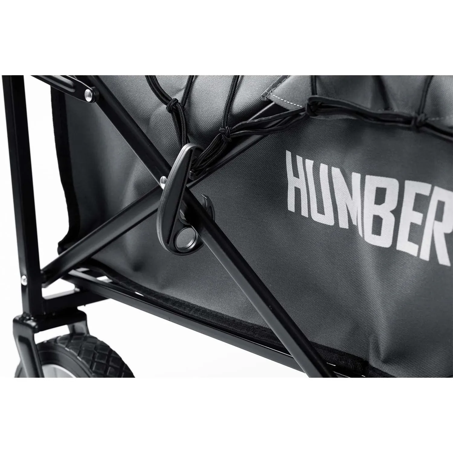 Sulankstomas transportavimo vežimėlis su tinkleliu 80L Humberg HM-511 - nuotrauka 1