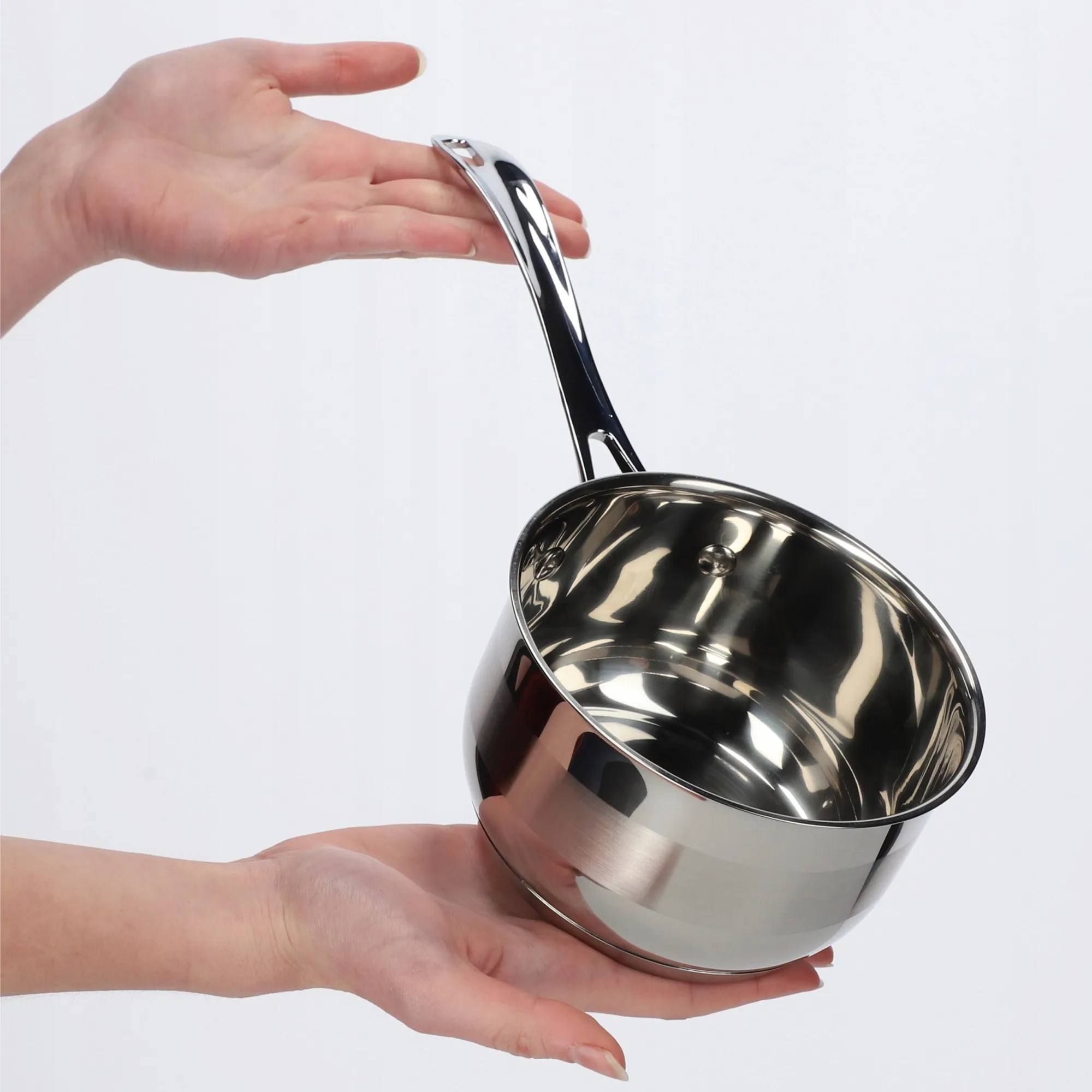 Berme puodas su rankena, 32 x 15 cm, plienas