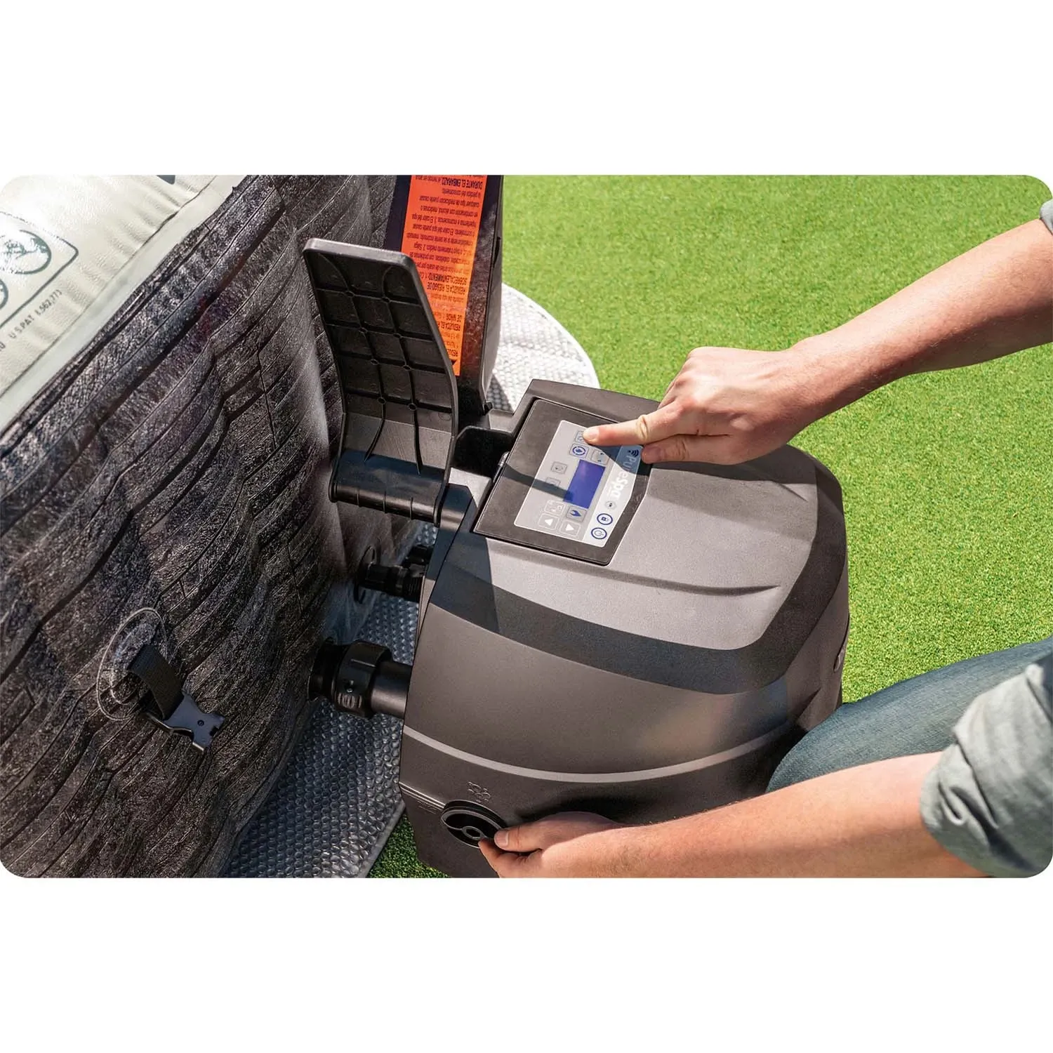 Pripučiama SPA su hidromasažu 6 asmenims INTEX 28452 Hydromassage 28452NP LED TAIKYMAS - nuotrauka 1