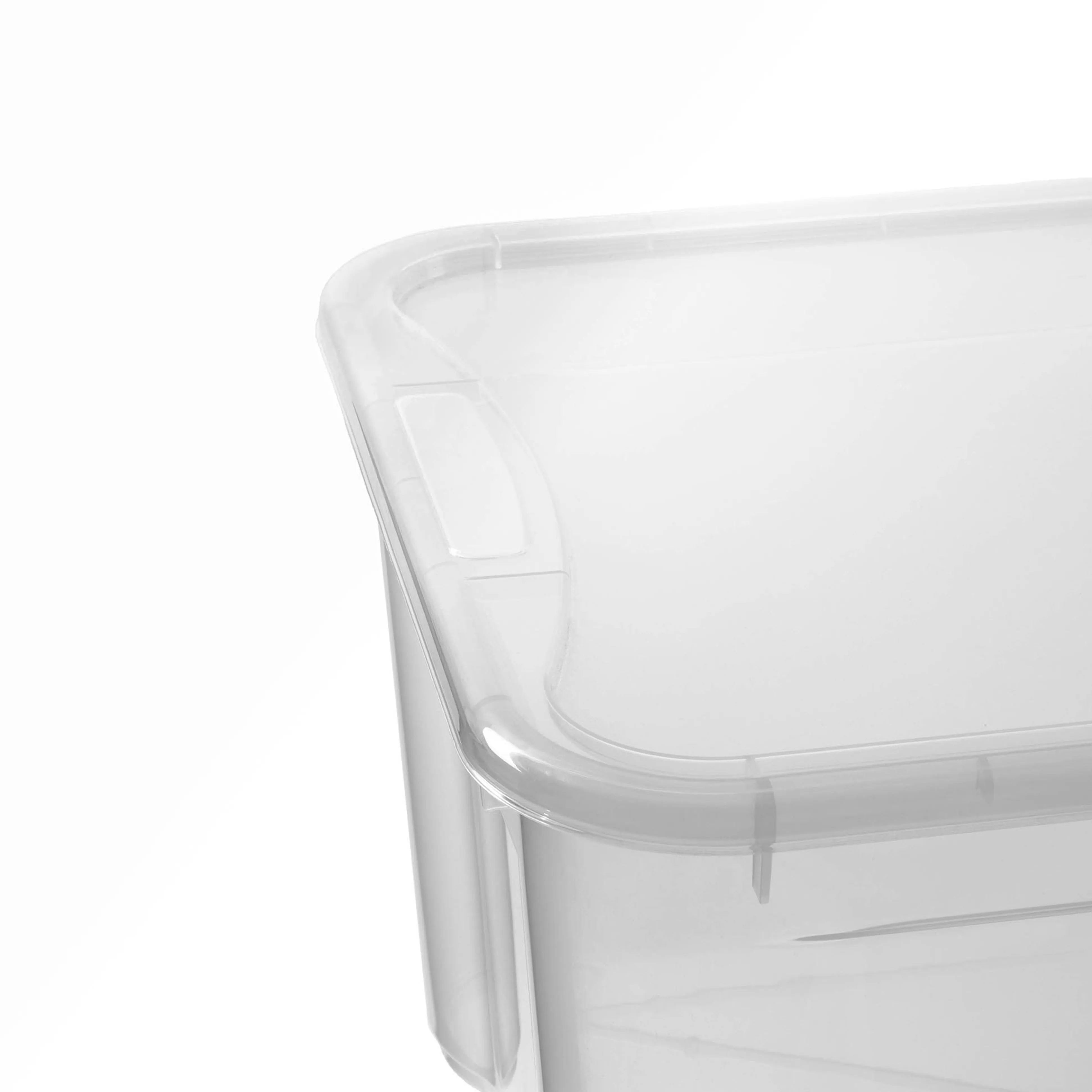 32 l „Curver T Box“ konteineris su dangčiu, skaidrus