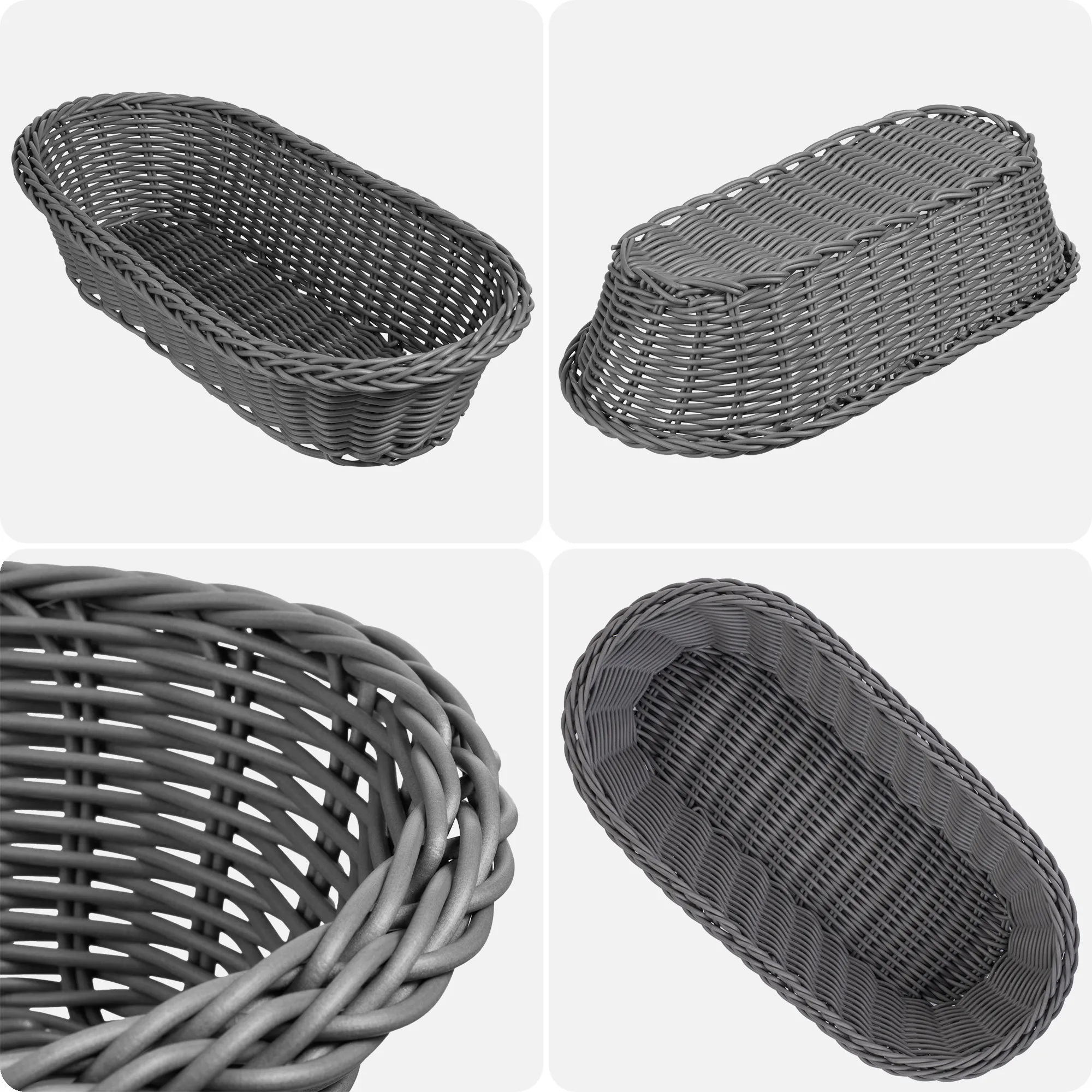 Arezzo pailgas pintas krepšelis, pilkas