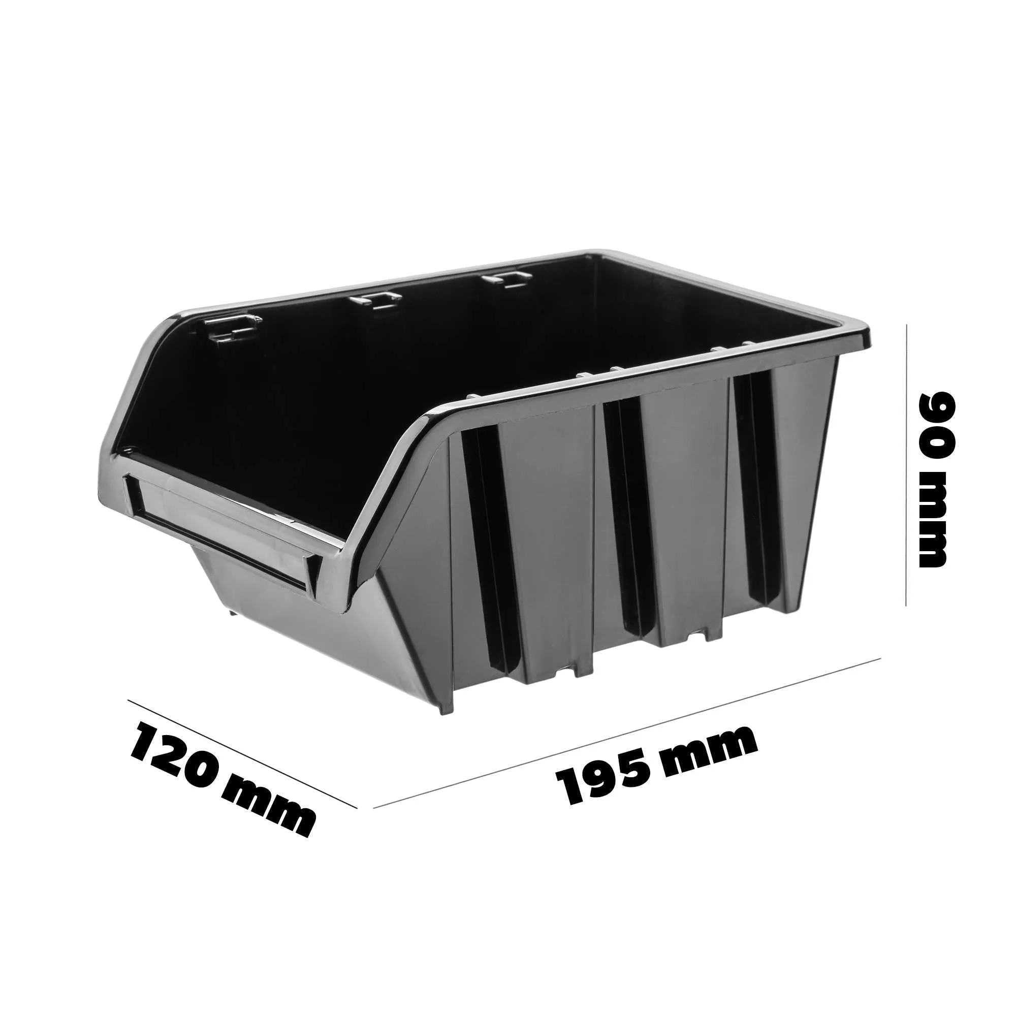 Viken dirbtuvių padėklas 20×12 cm, juodas