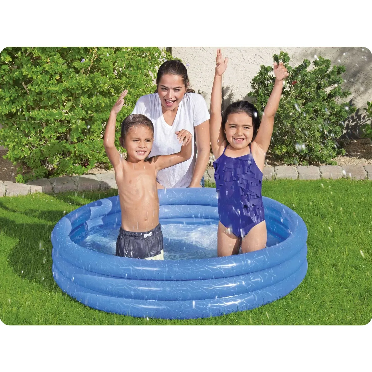 Pripučiamas baseinas 122 x 25 cm Bestway 51025 - mėlynas - nuotrauka 1