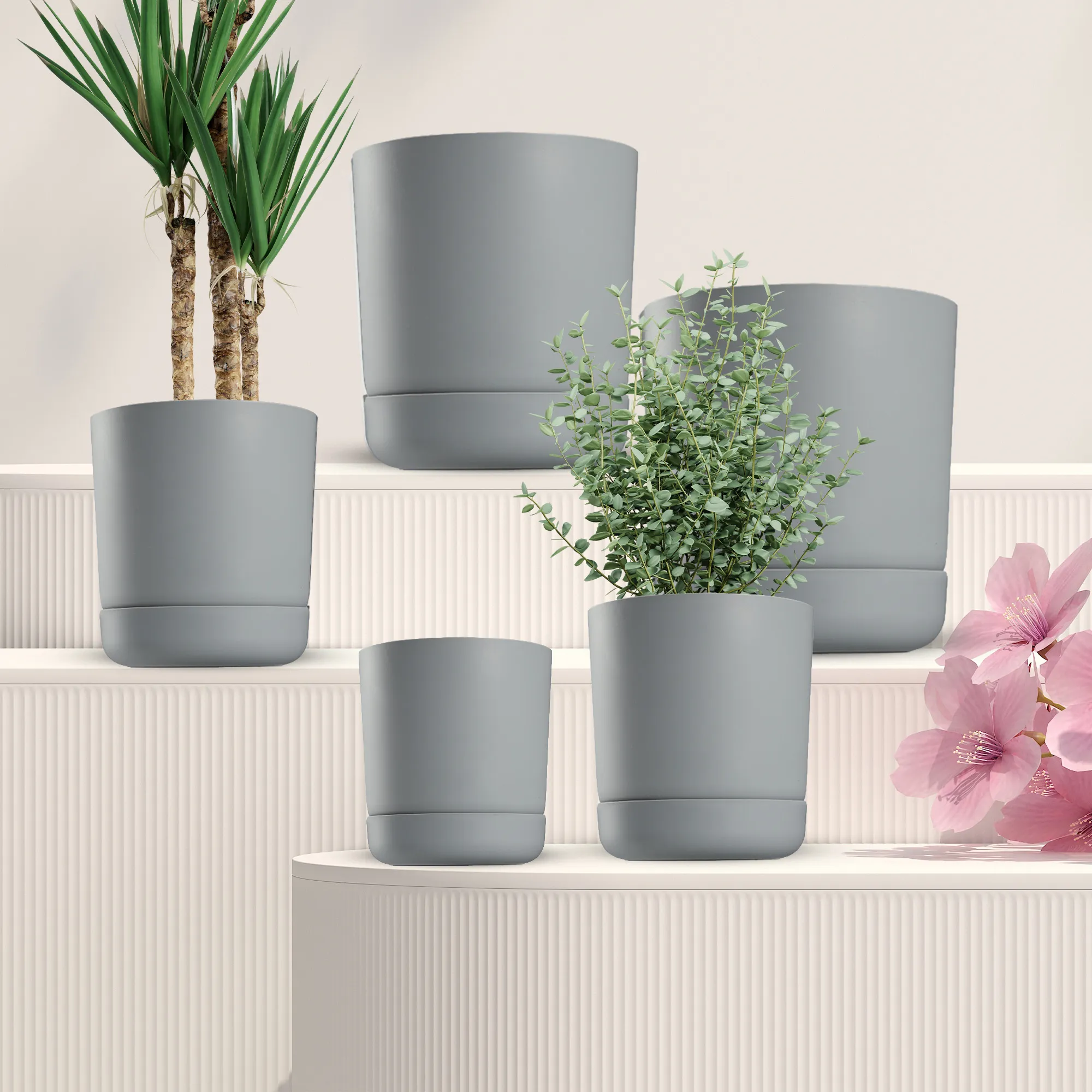 Kama vazonas su lėkštute 25 cm