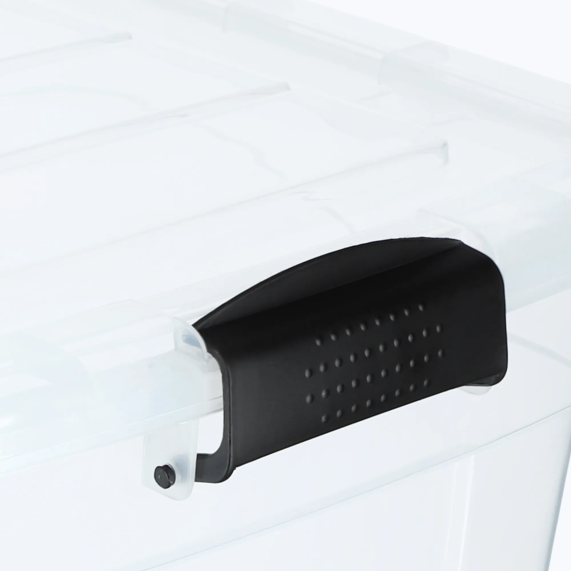 Vado 20L plastikinis konteineris su ratukais, skaidrus