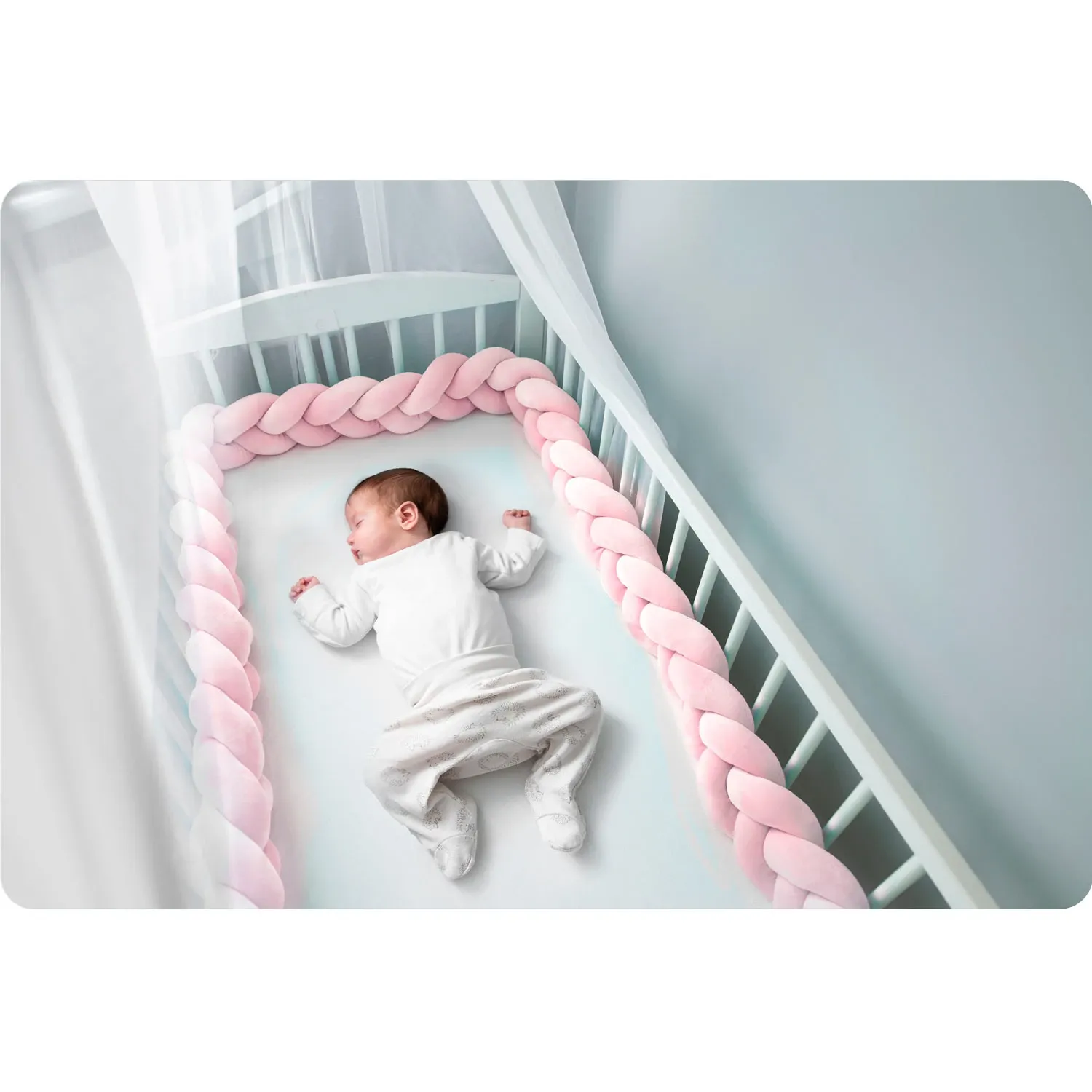 „Ricokids“ 3 m lovelės užvalkalas – rožinis - nuotrauka 1