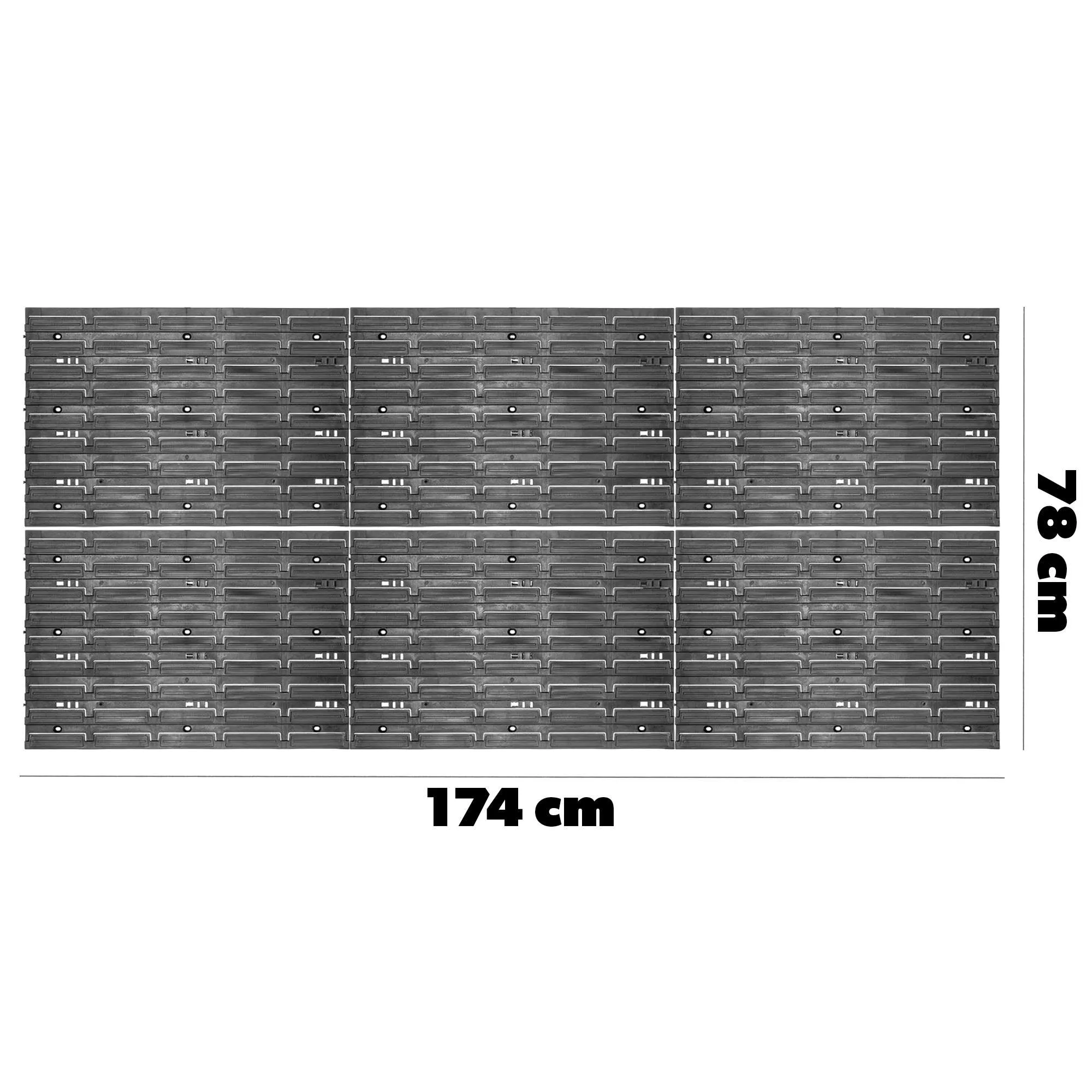 Tubize perforuota lenta 174x78cm juoda
