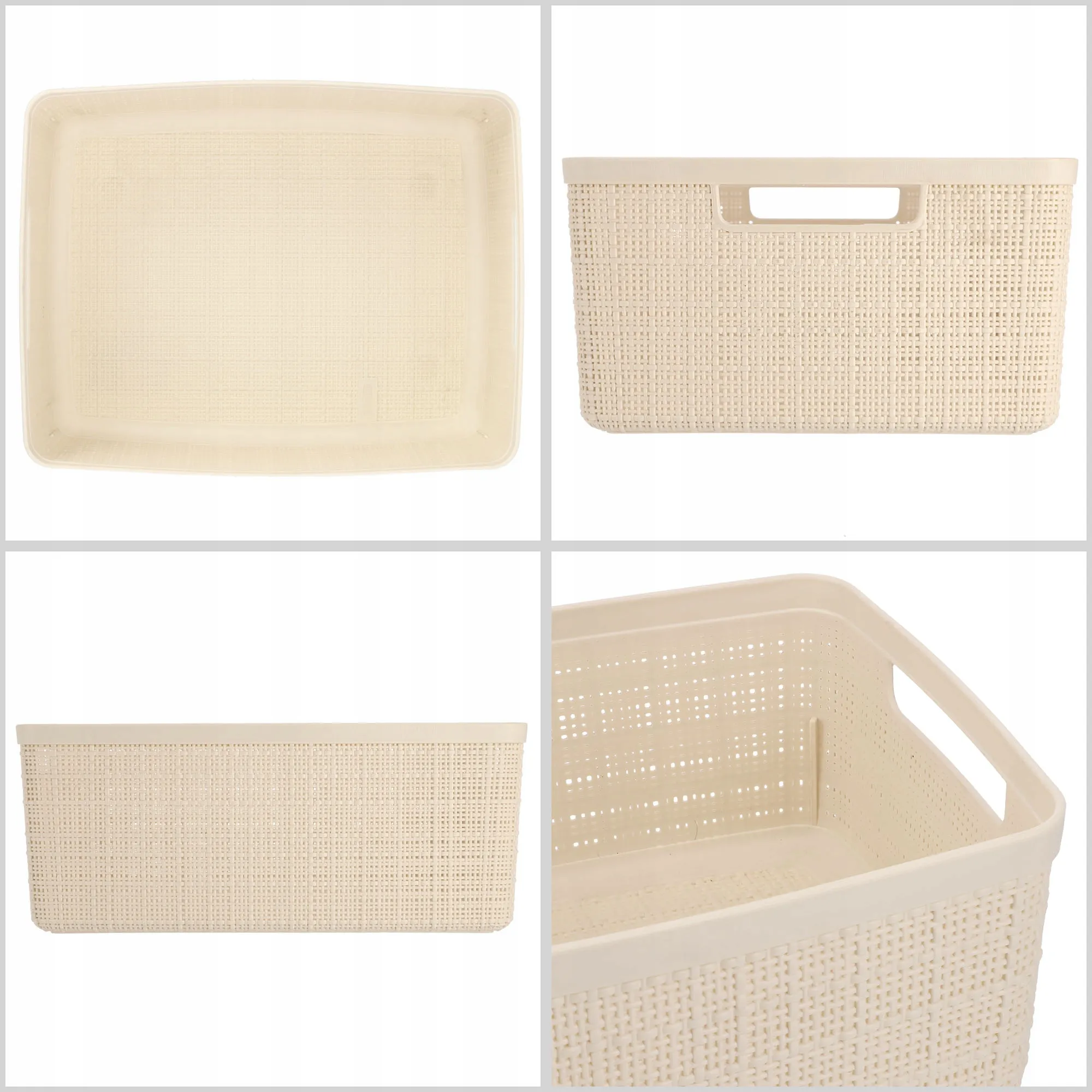 „Curver Jute“ 12 l laikymo konteineris, kreminės spalvos