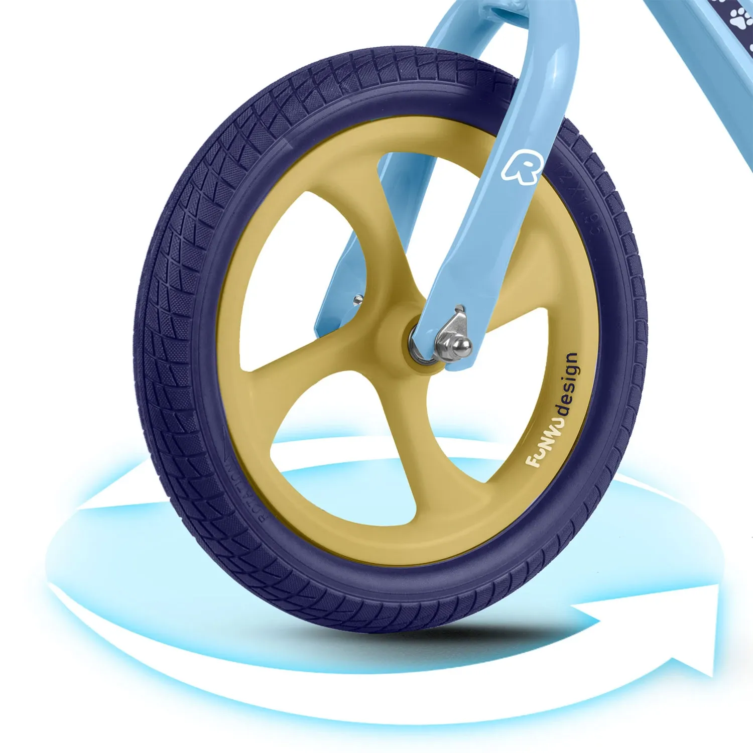 Ricokids FUNNU balansinis dviratis vaikams - nuotrauka 1