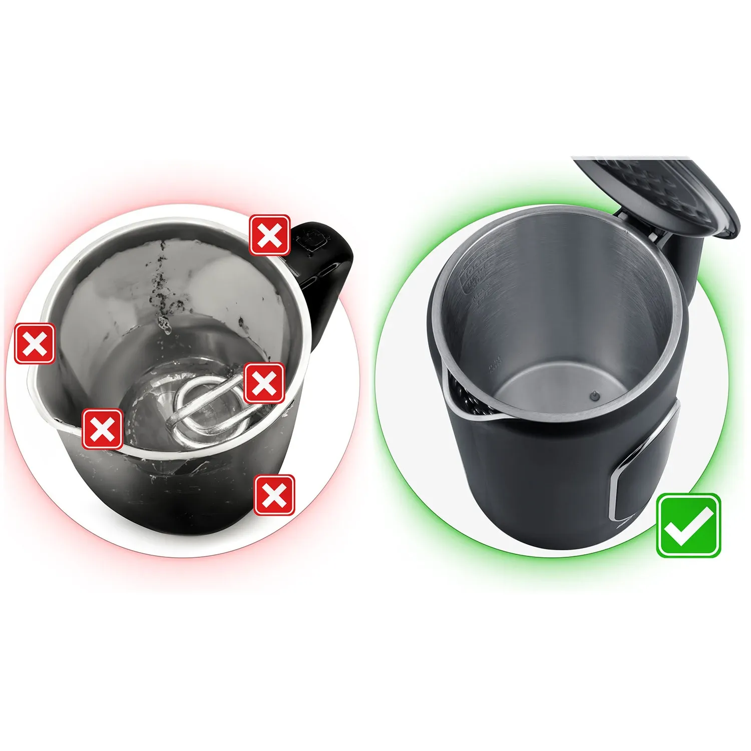 Berdsen BD-712 1,7 l elektrinis virdulys, juodos ir sidabrinės spalvos - nuotrauka 1